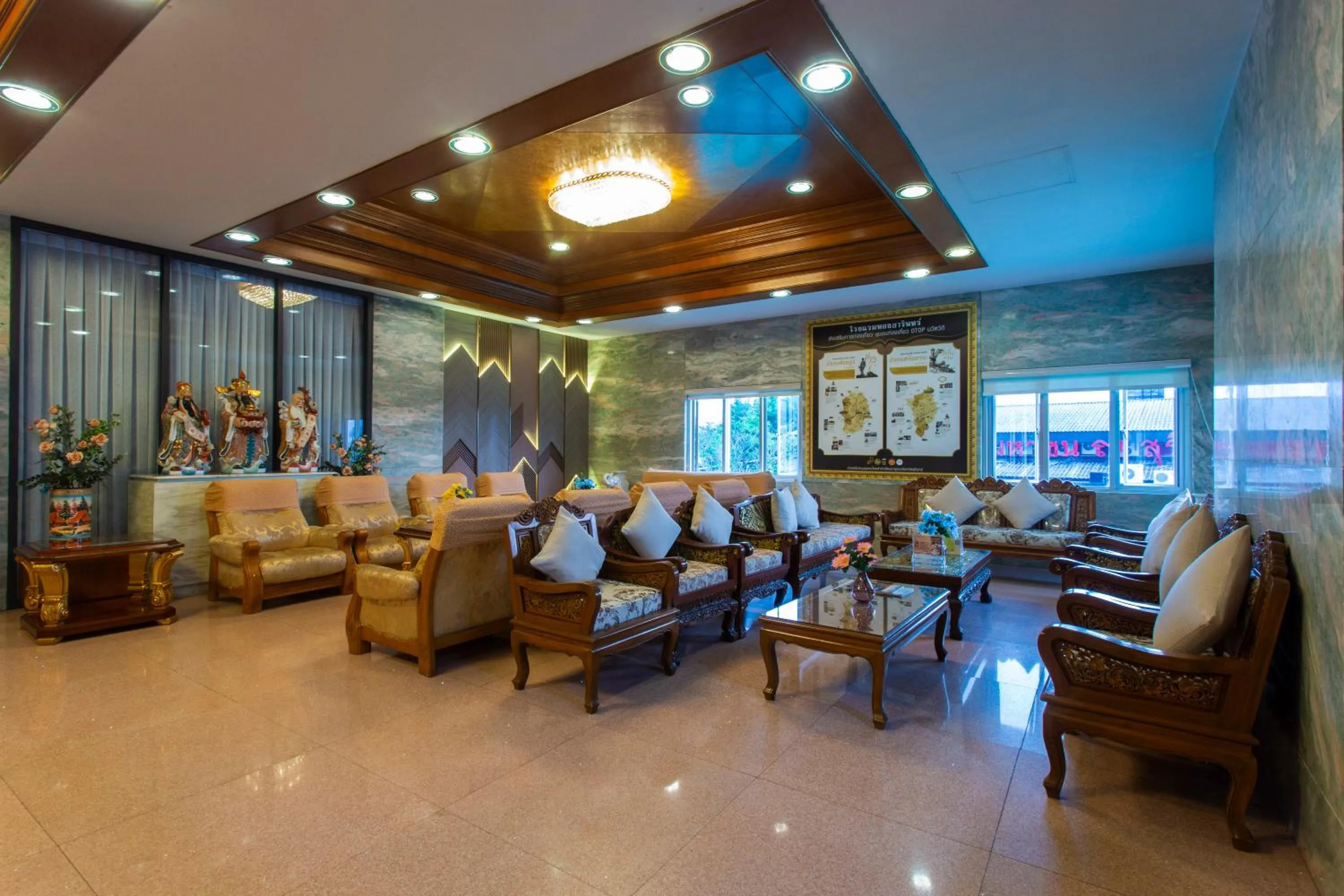 Seating area in Thong Tarin Hotel