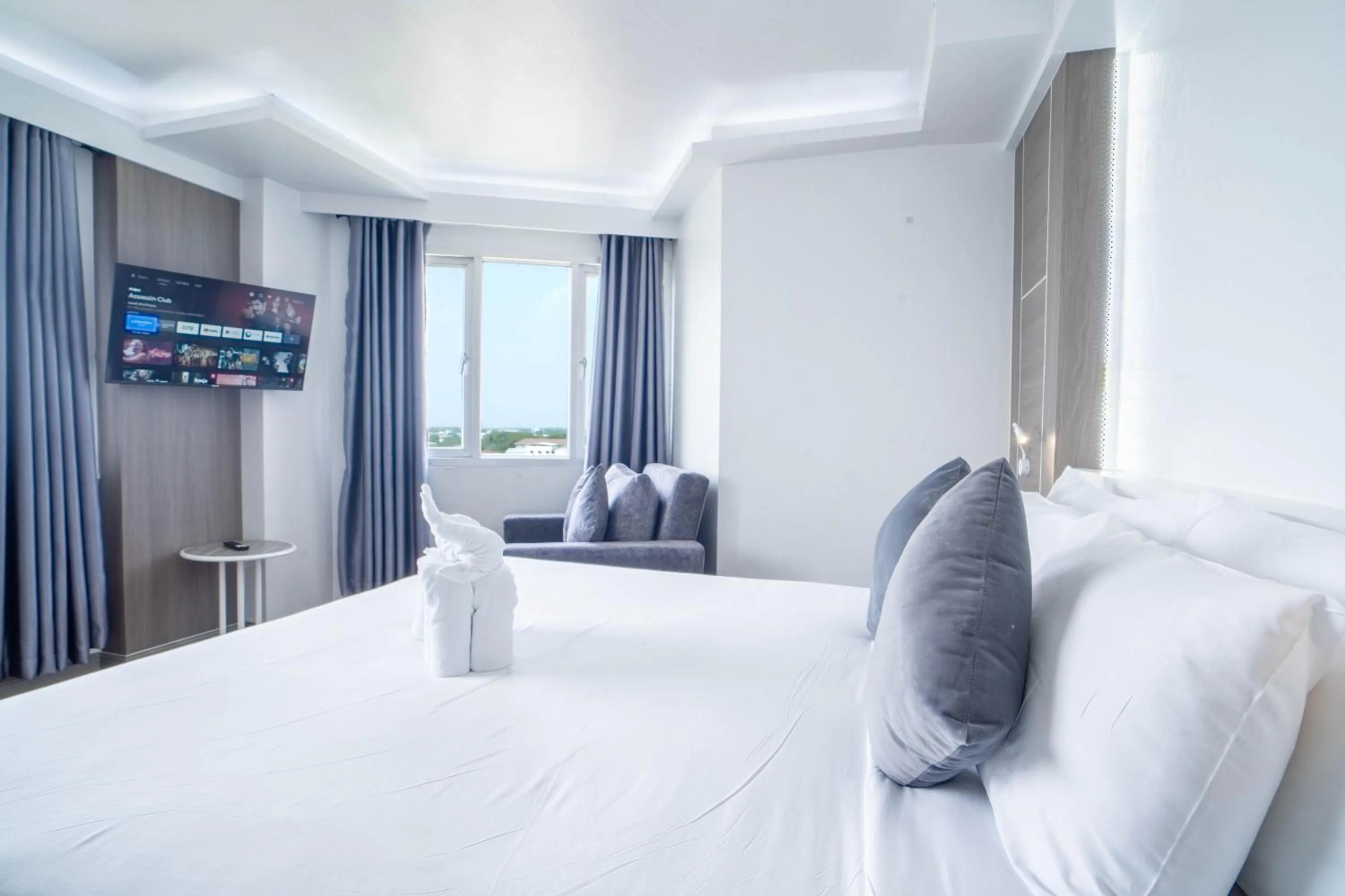 TV and multimedia, Bed in Thong Tarin Hotel