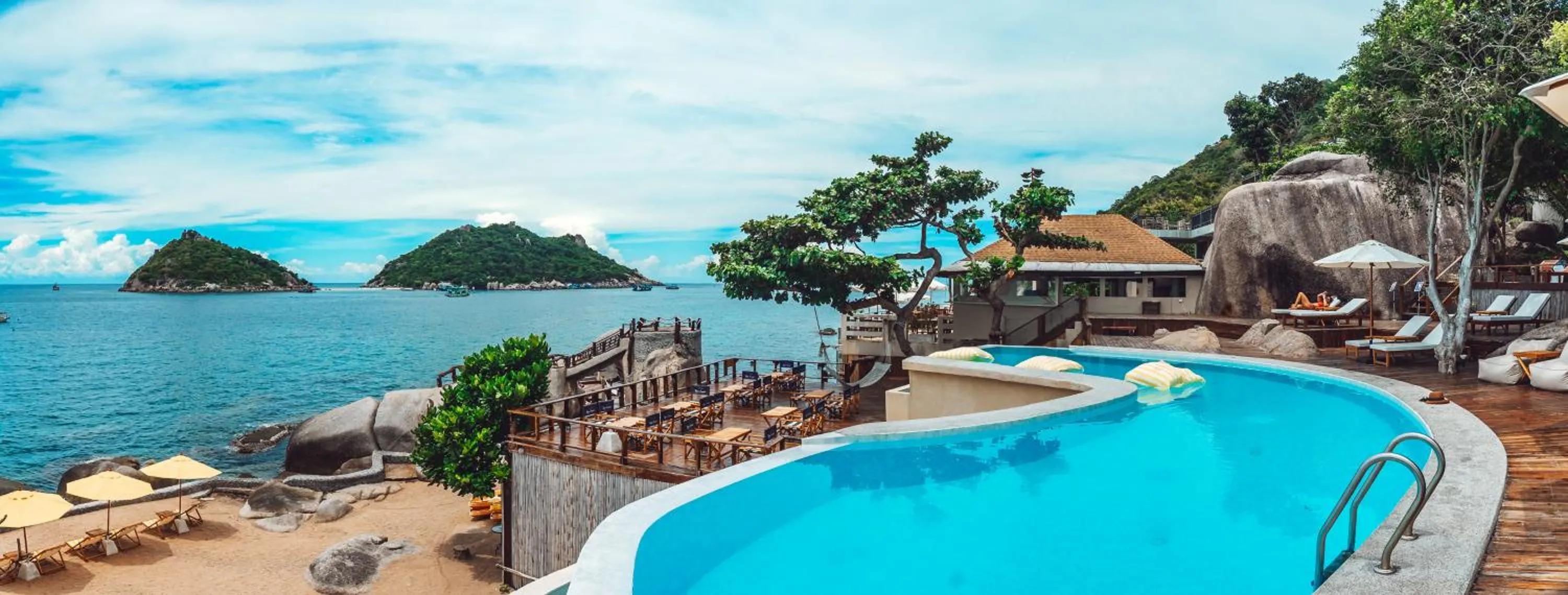 Swimming pool in Dusit Buncha Koh Tao by Riya Group