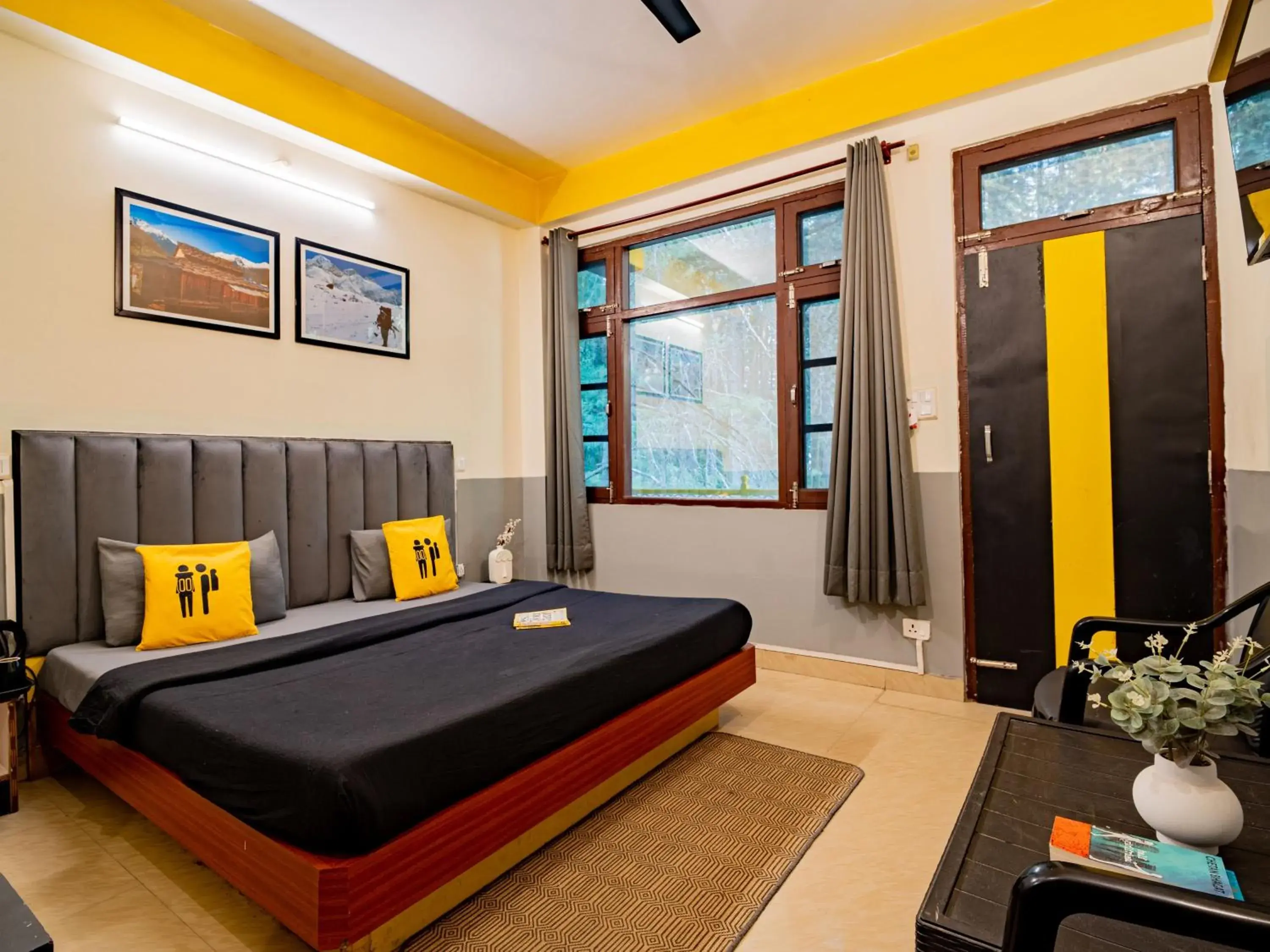 Deluxe Double Room x A Block in The Hosteller Kasol Deluxe Double Room x A Block in The Hosteller Kasol