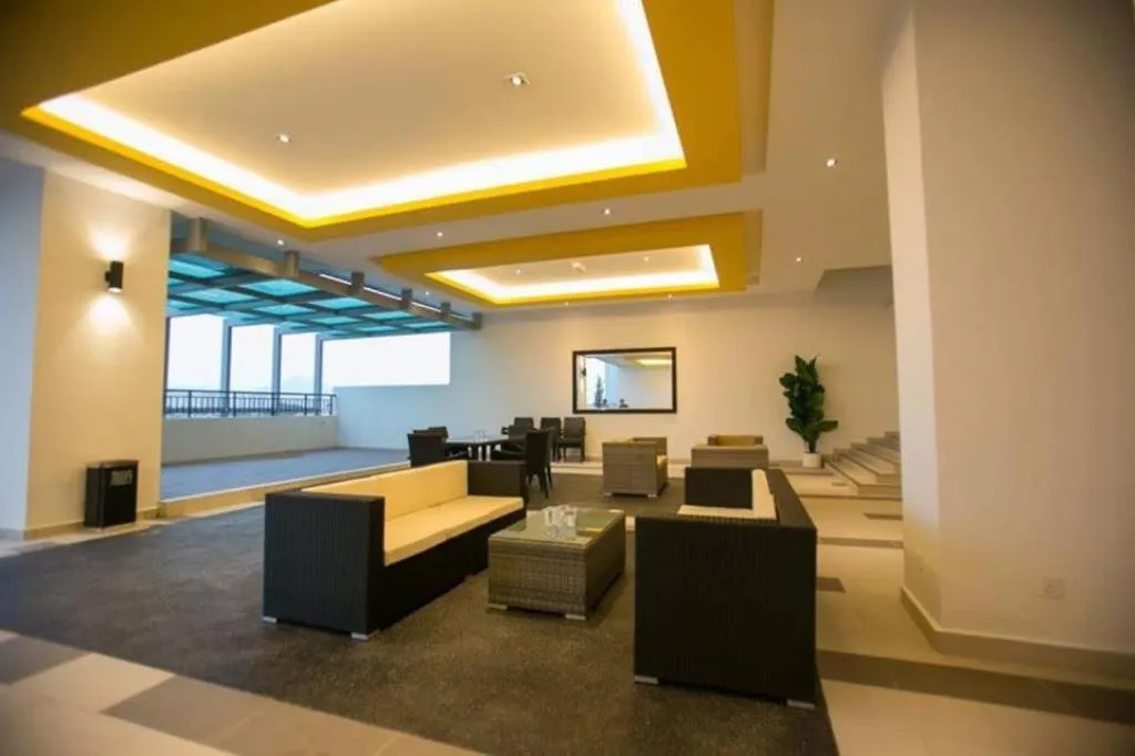 Communal lounge/ TV room in The Majestic condo Ipoh