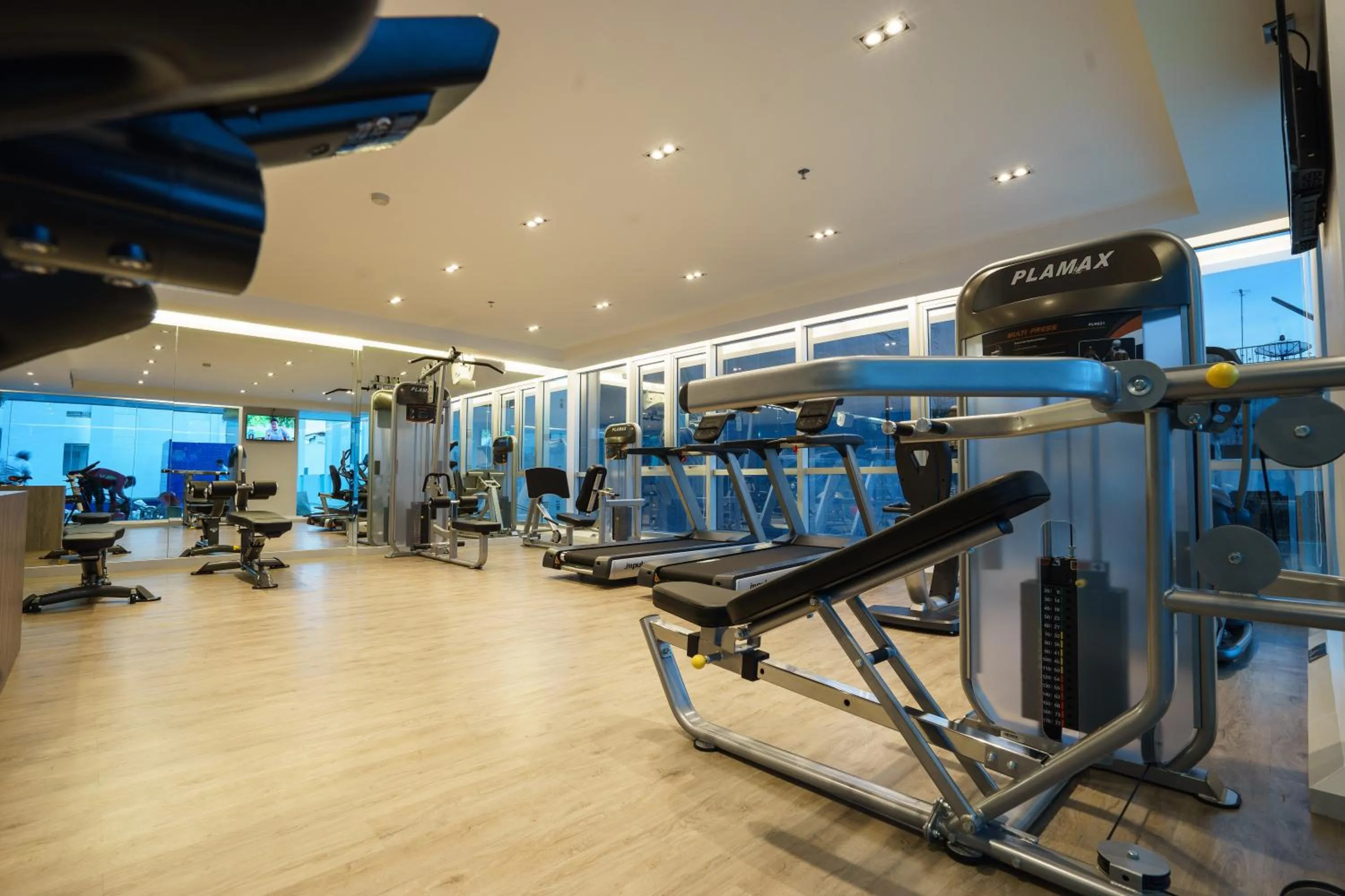 Fitness centre/facilities in New Season Square Hotel