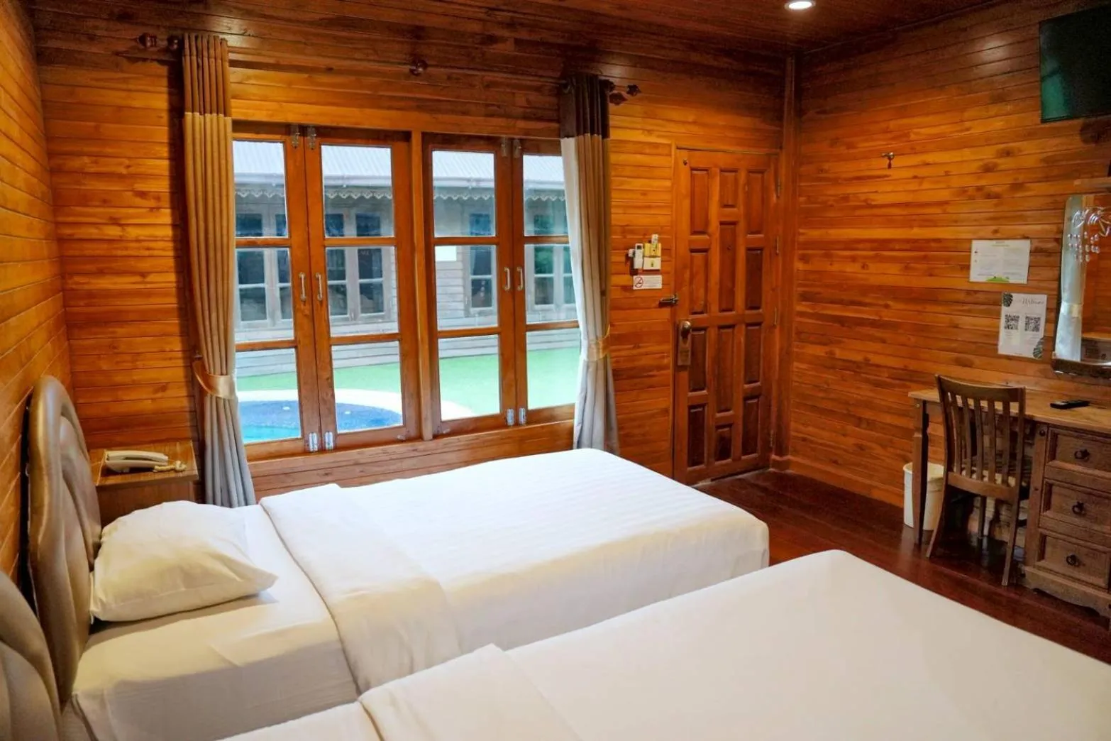 Bed in Basaya Beach Hotel & Resort