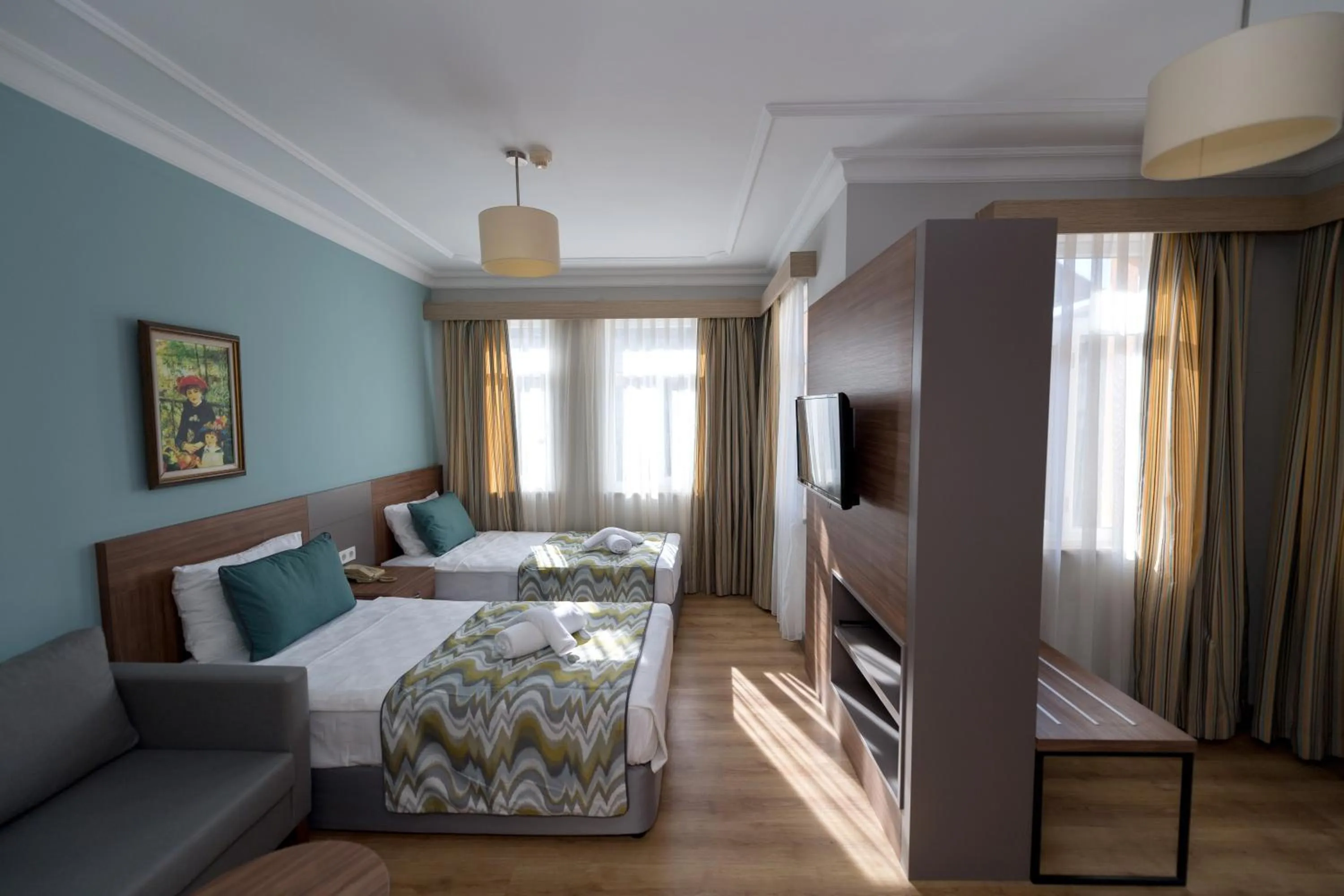 Living room, Bed in Side Village Family Suite - All Inclusive