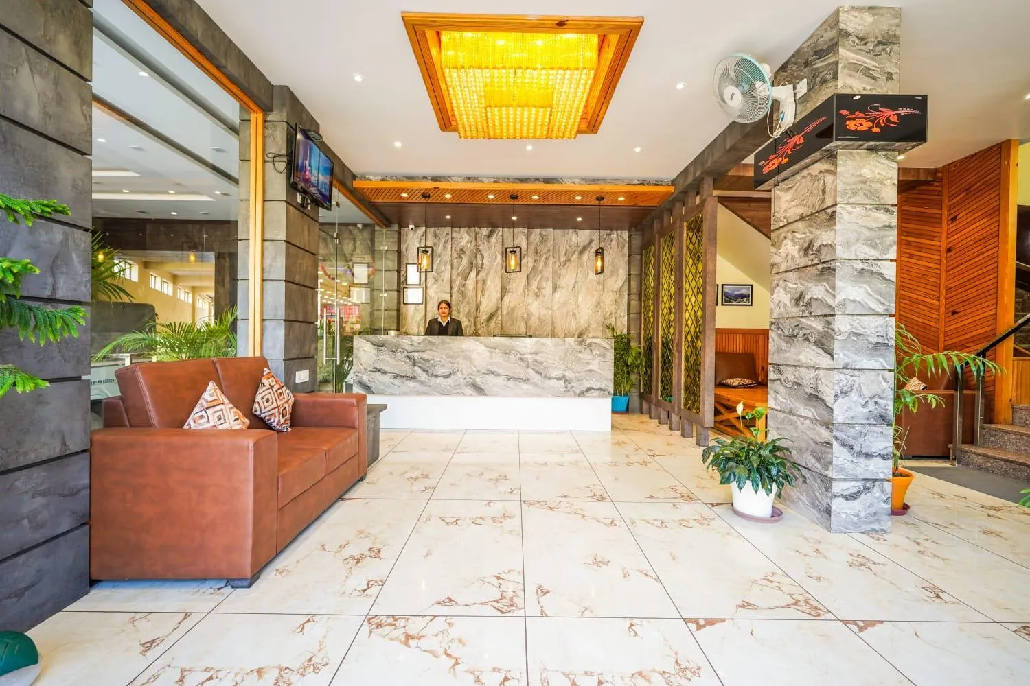 Lobby or reception, Bed in Hotel Nature's View