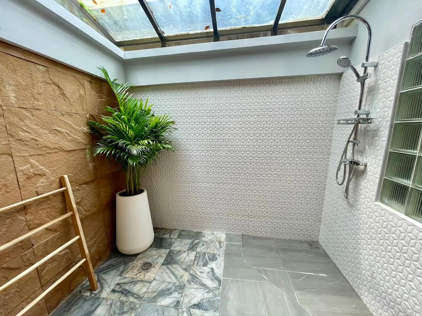 Shower in Samui Honey Cottages Beach Resort - SHA Extra Plus