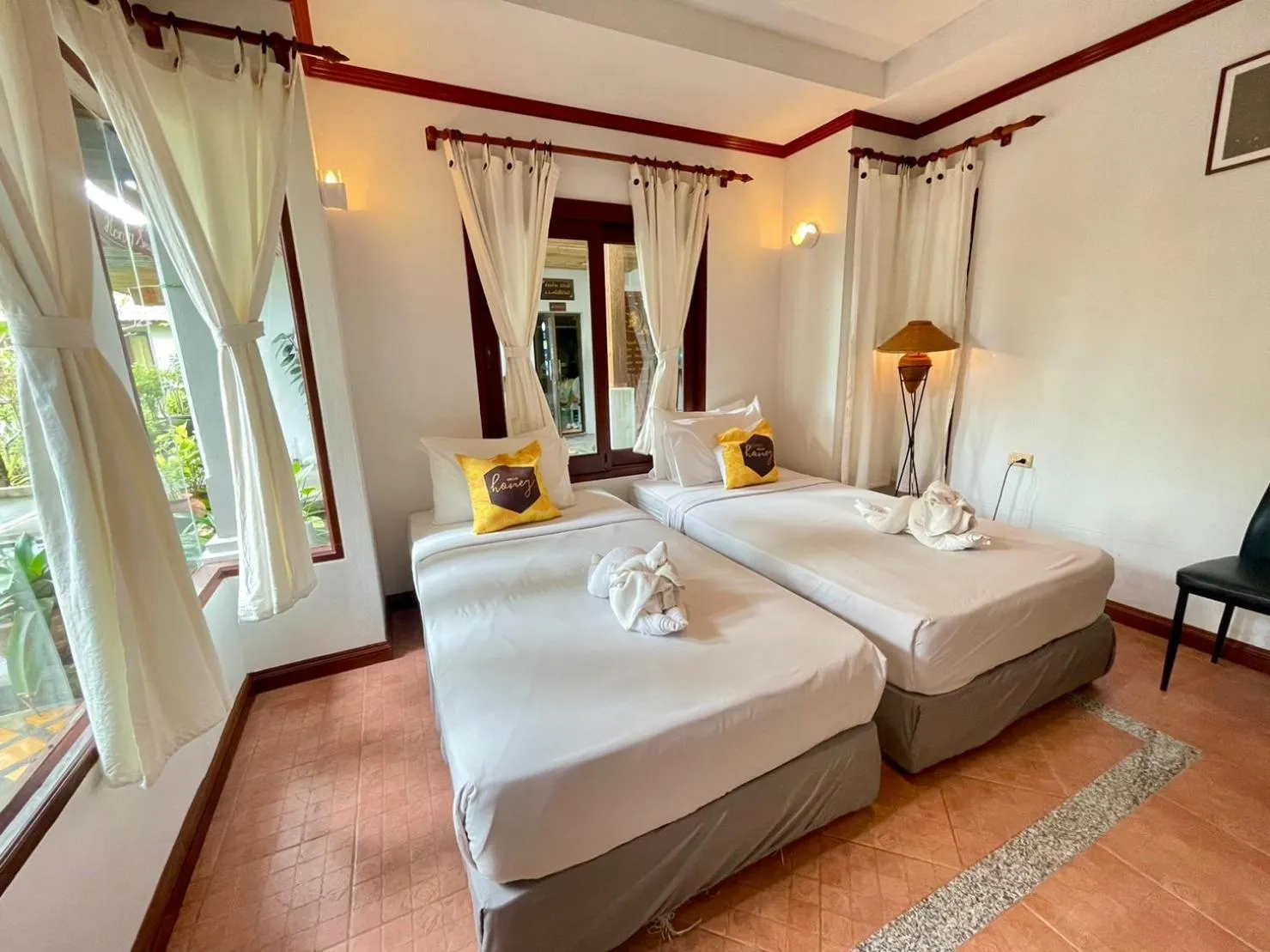 Bedroom, Bed in Samui Honey Cottages Beach Resort - SHA Extra Plus