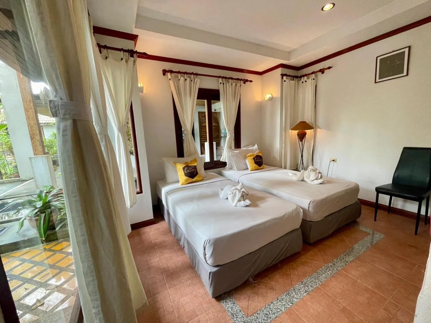 Bedroom, Bed in Samui Honey Cottages Beach Resort - SHA Extra Plus
