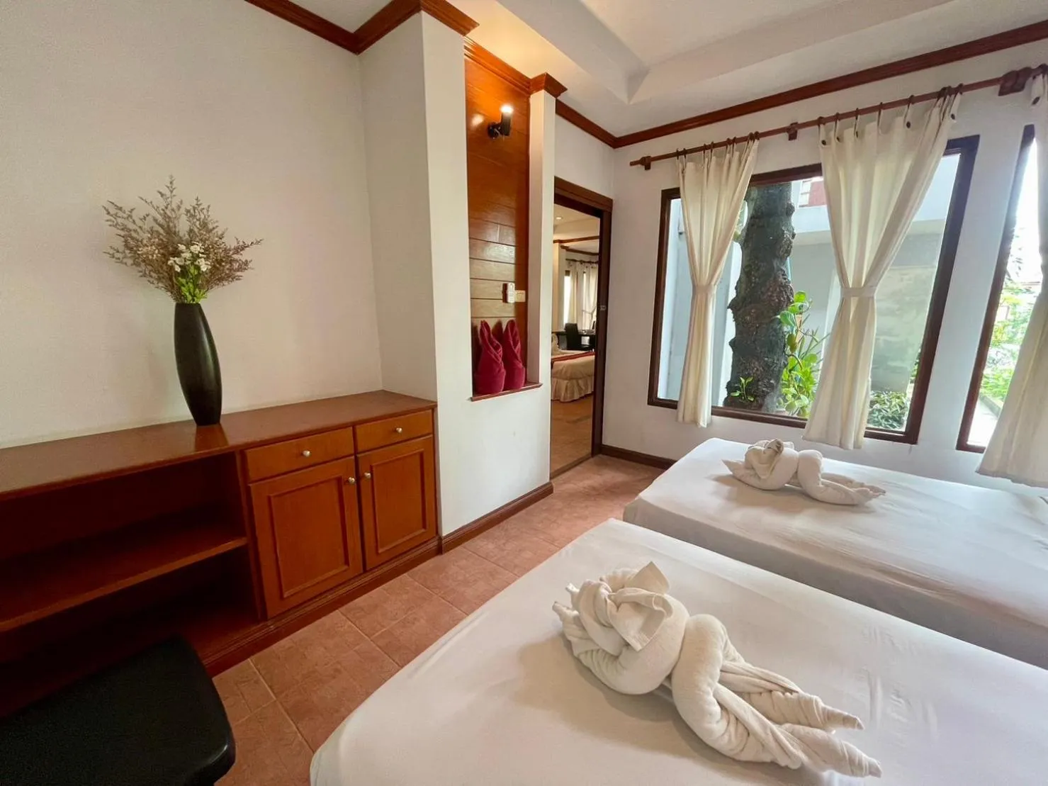 Bedroom, Bed in Samui Honey Cottages Beach Resort - SHA Extra Plus