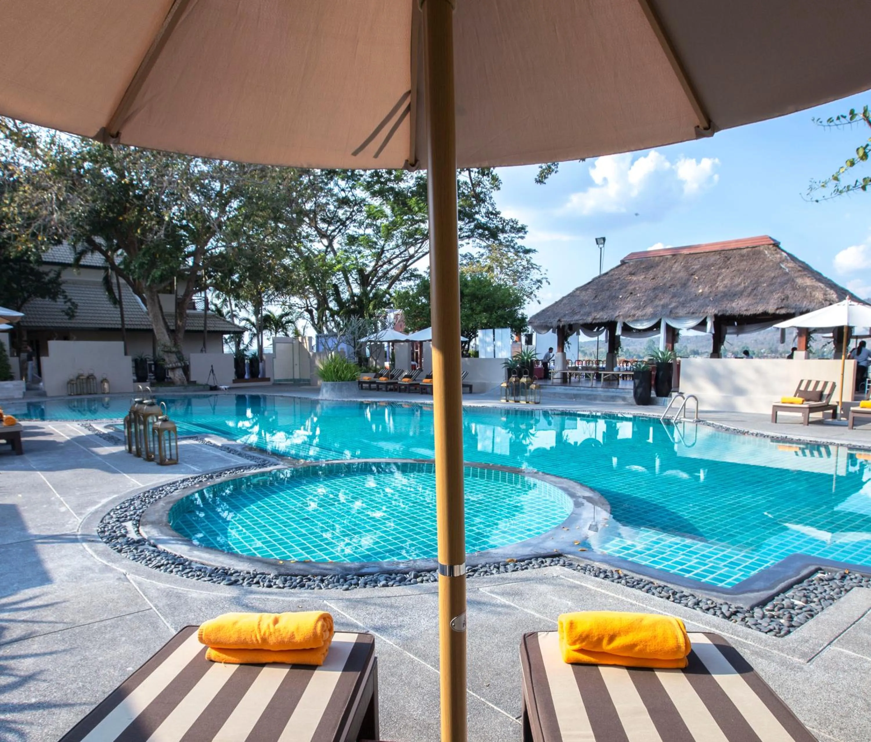 Swimming pool in Tohsang Heritage Khongjiam