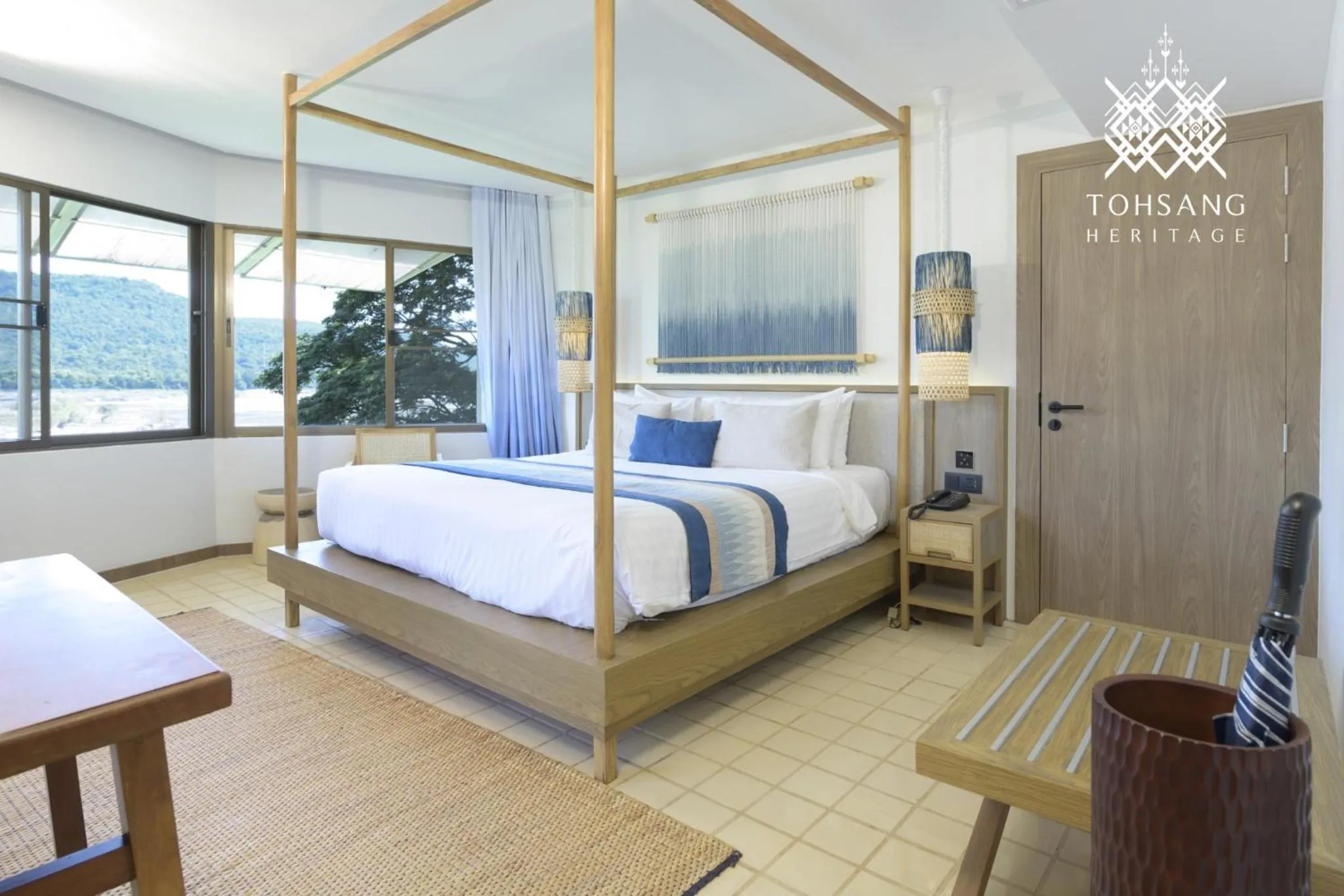 Bed in Tohsang Heritage Khongjiam