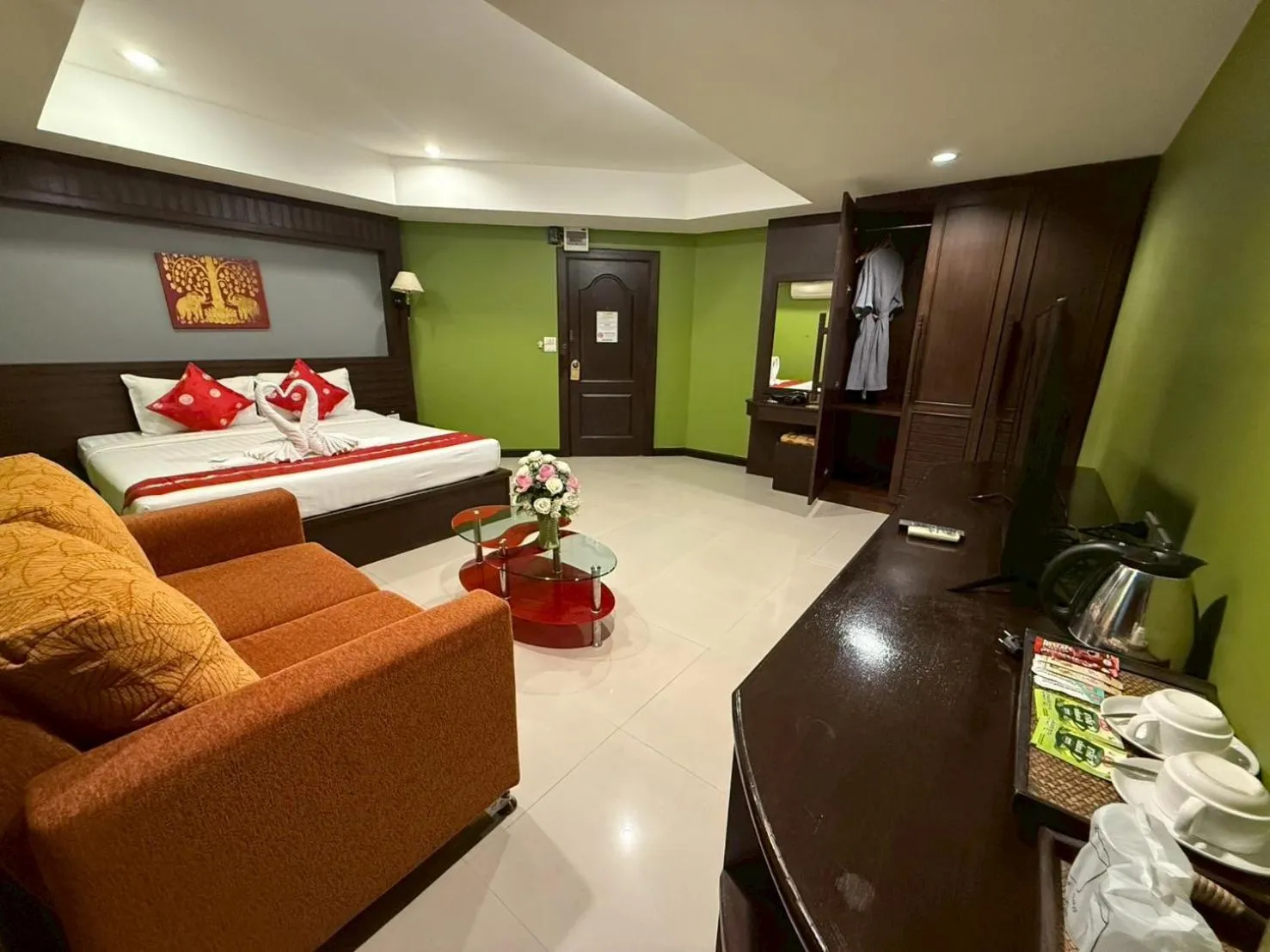 Bedroom, Bed in The Great Residence Suvarnabhumi Airport