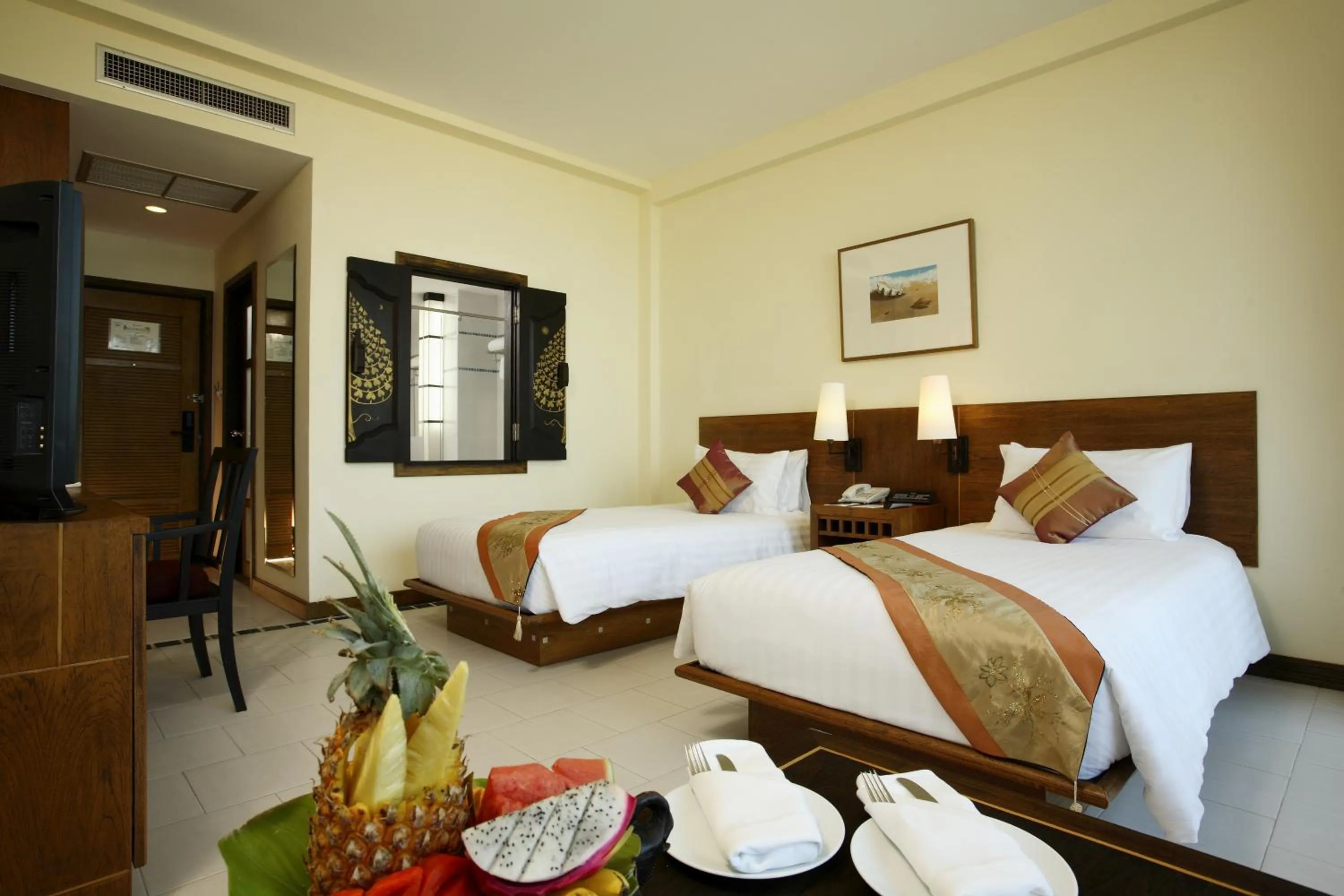 Bed in Supalai Scenic Bay Resort And Spa, SHA Extra Plus