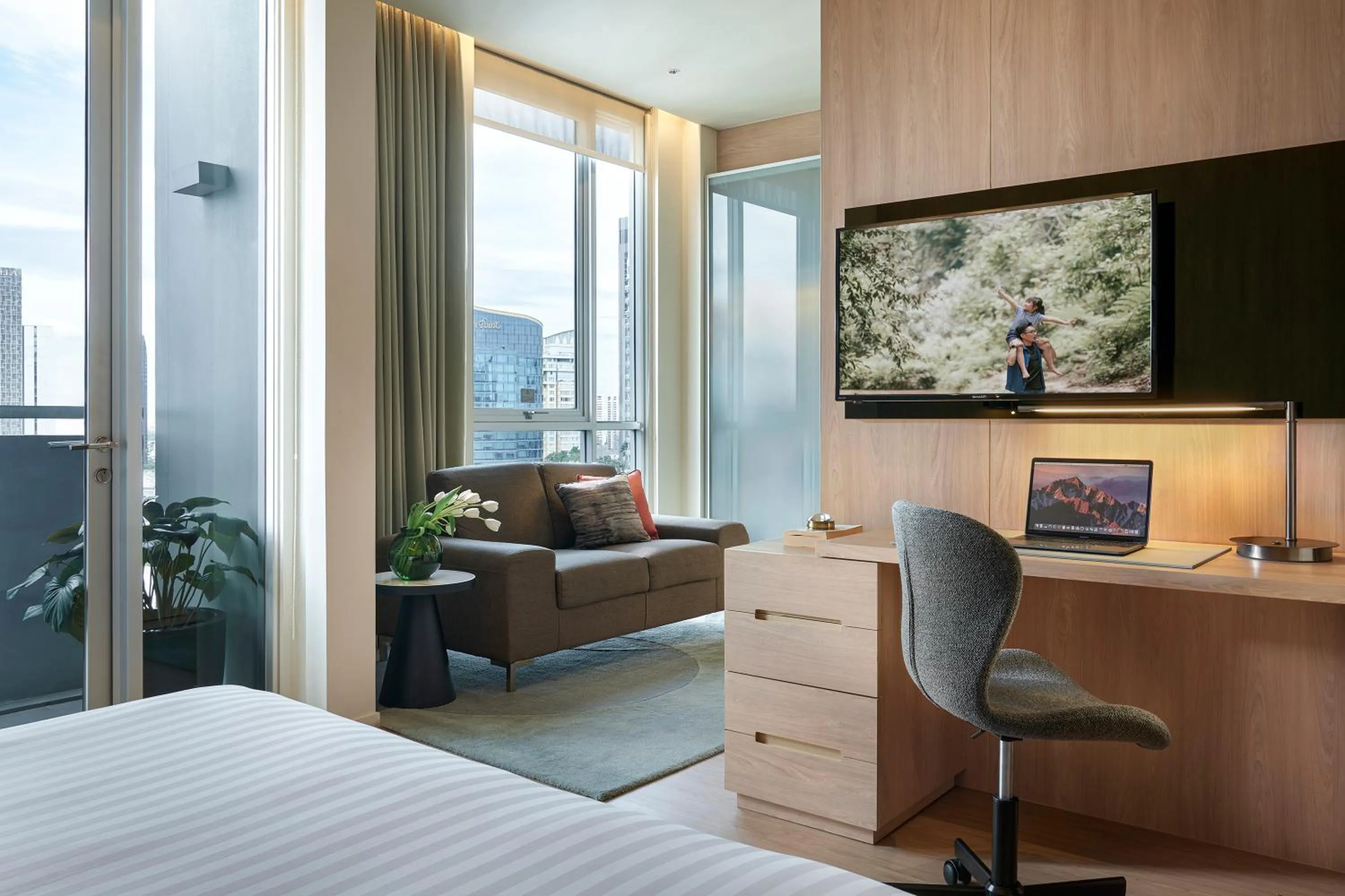 Bed in Somerset Sukhumvit Thonglor Bangkok