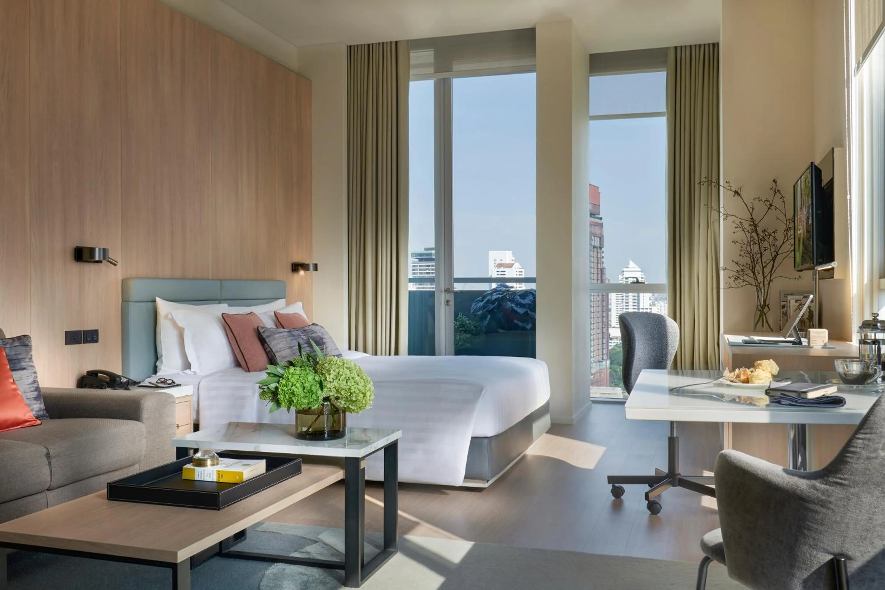 Bed in Somerset Sukhumvit Thonglor Bangkok