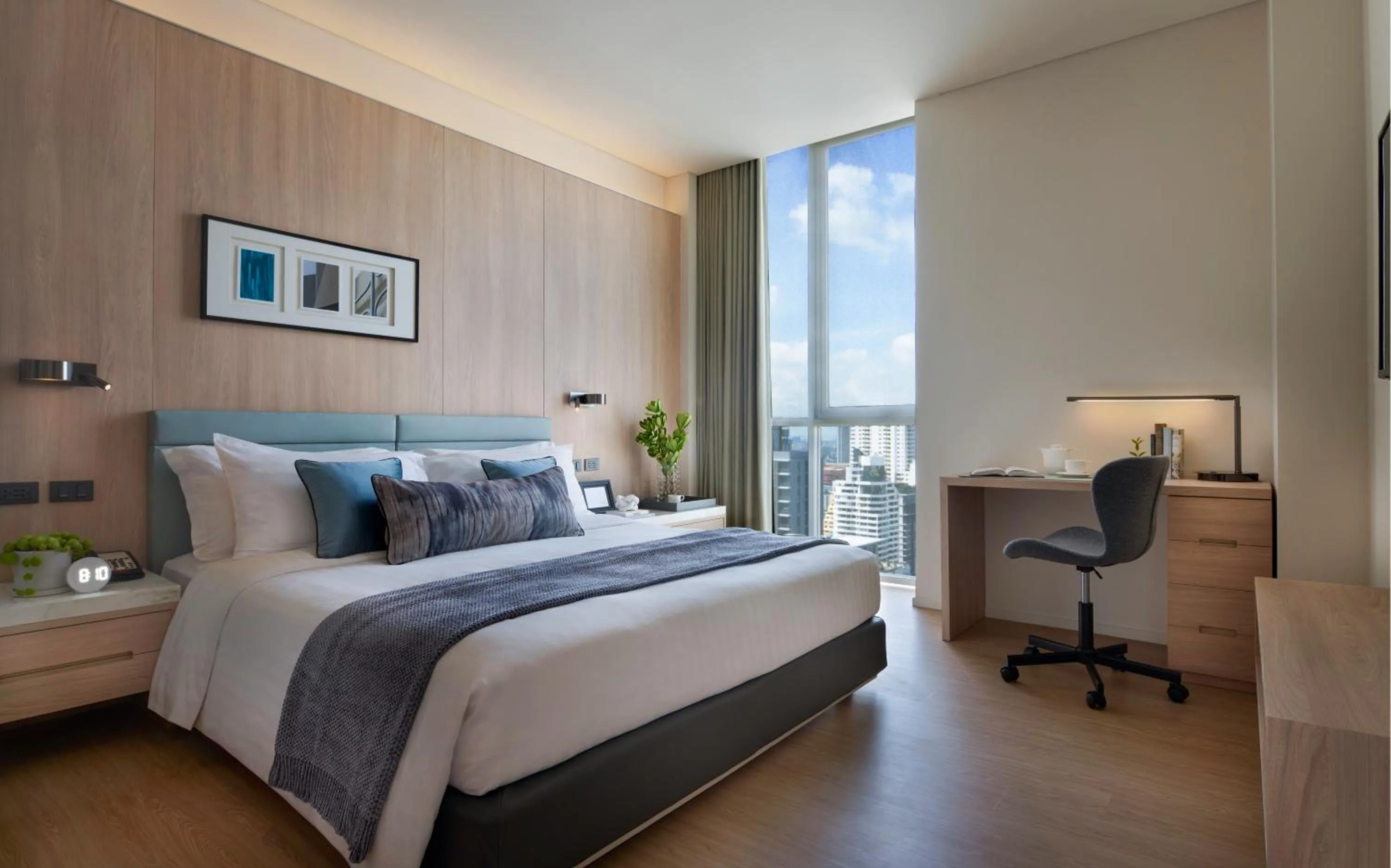 Bedroom, Bed in Somerset Sukhumvit Thonglor Bangkok