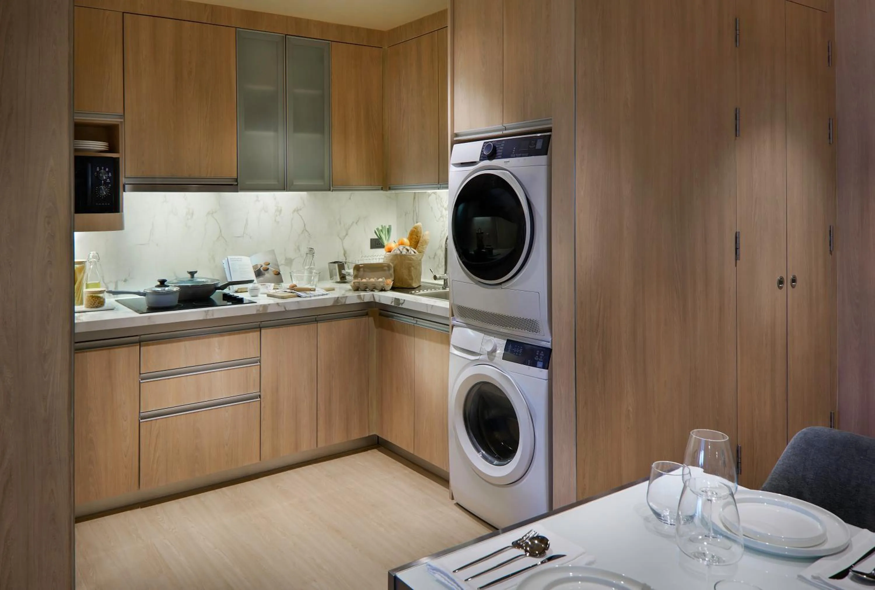 Kitchen or kitchenette in Somerset Sukhumvit Thonglor Bangkok