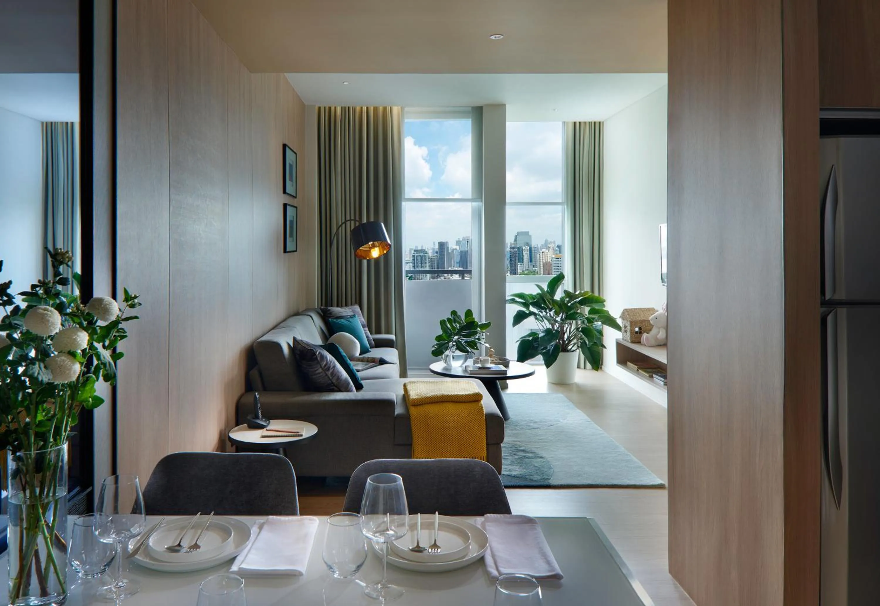 Living room in Somerset Sukhumvit Thonglor Bangkok