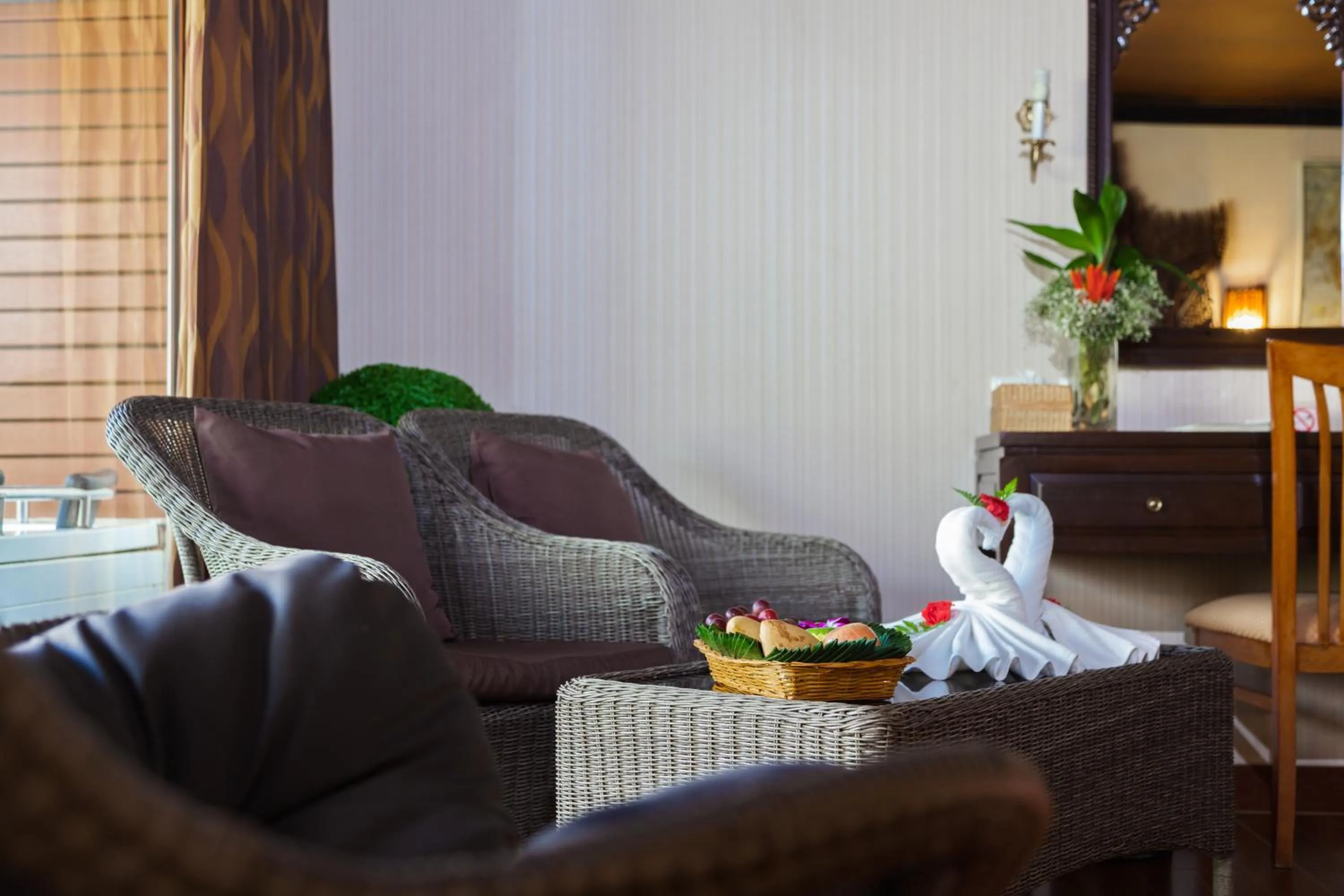 Seating area in Tropica Bungalow Beach Hotel