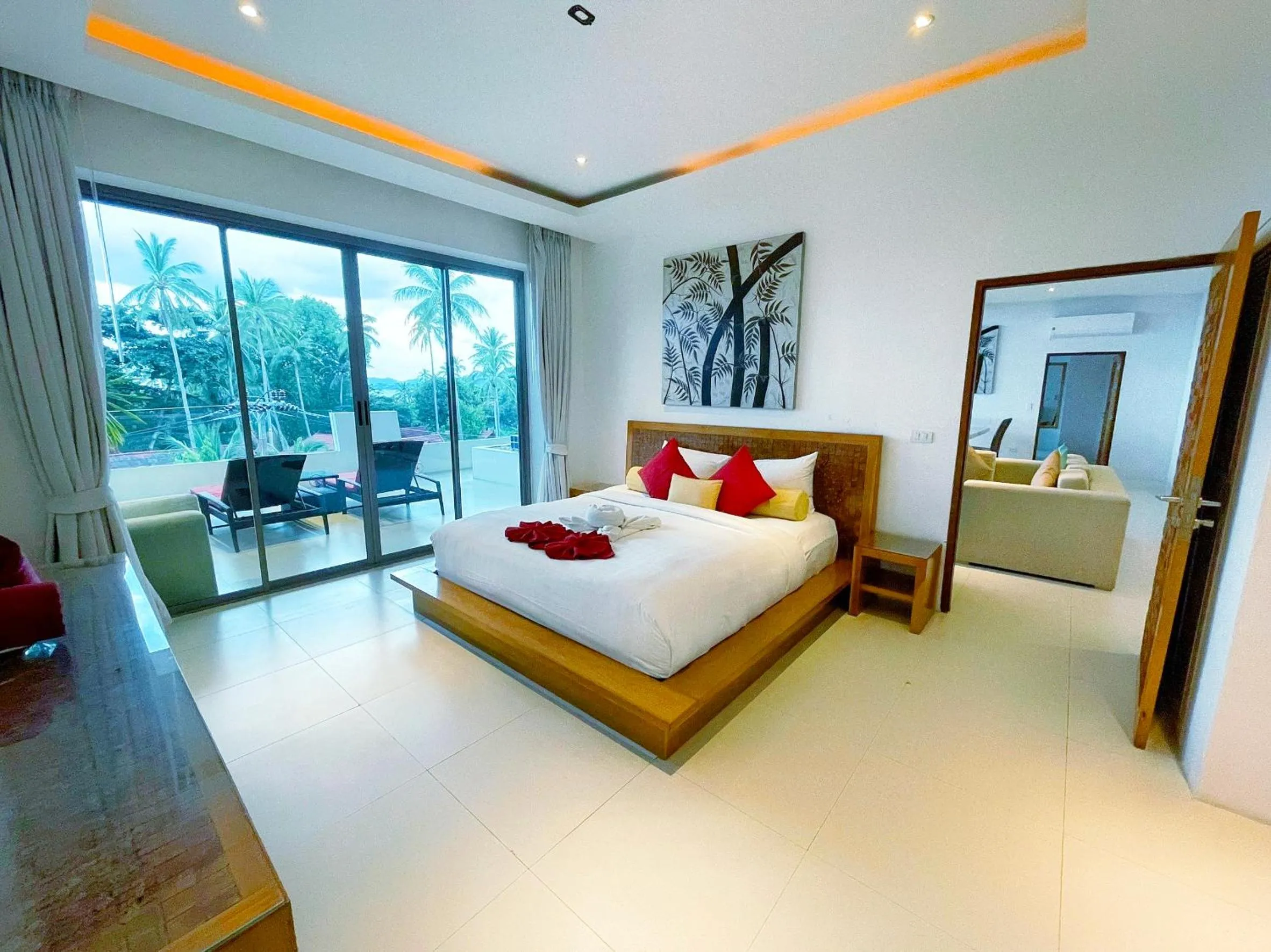 Bedroom, Bed in Beach Republic Koh Samui