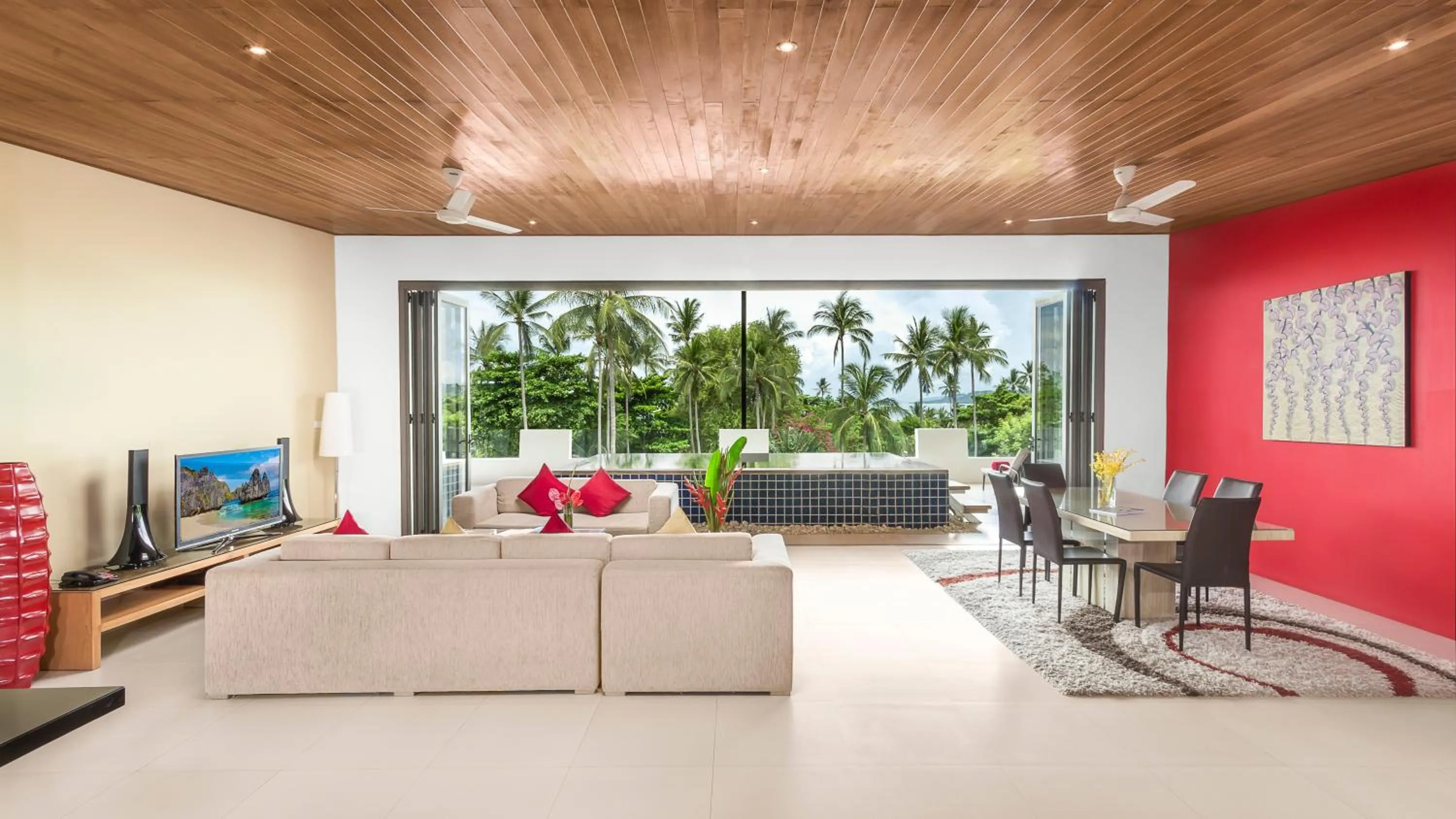 Living room in Beach Republic Koh Samui