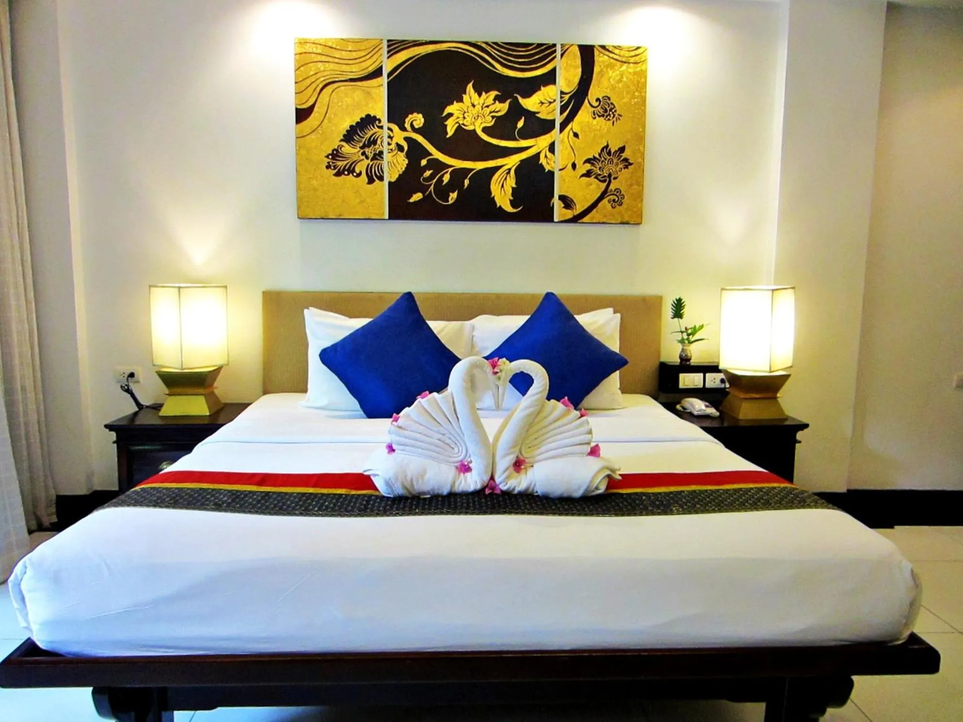 Bed in Yantarasri Resort