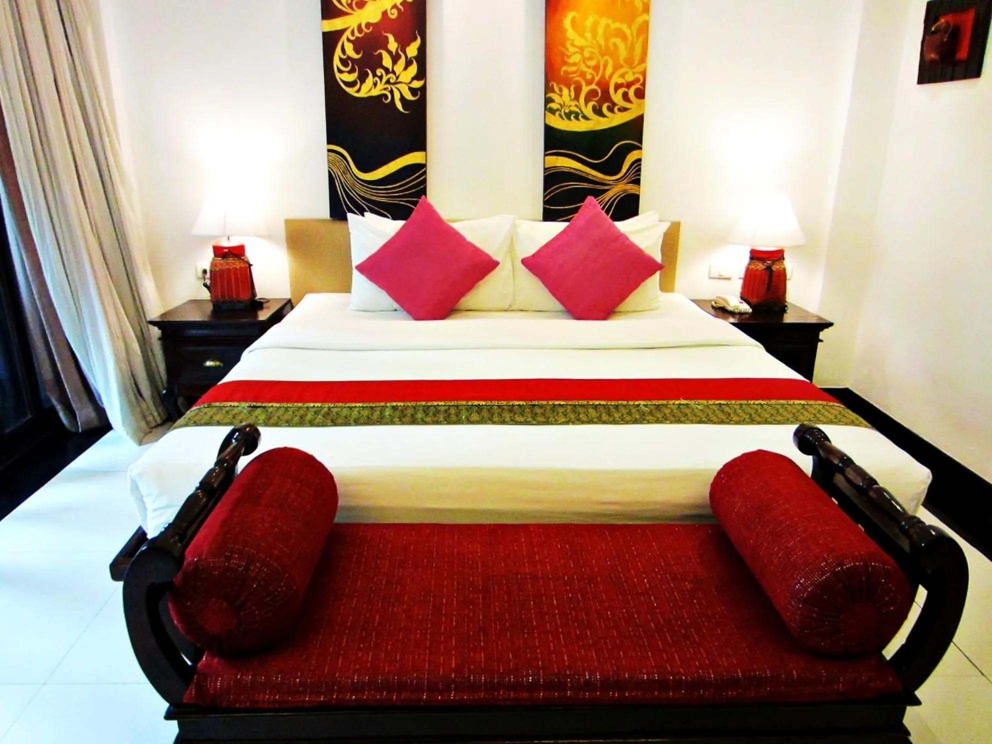 Bed in Yantarasri Resort