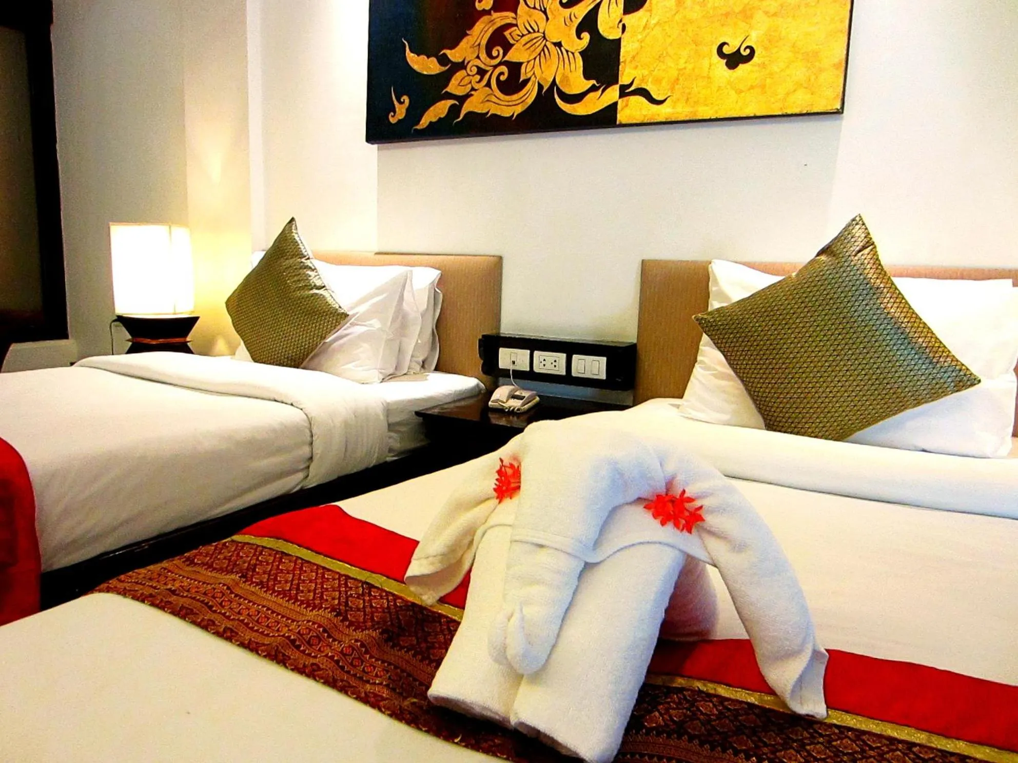 Bed in Yantarasri Resort