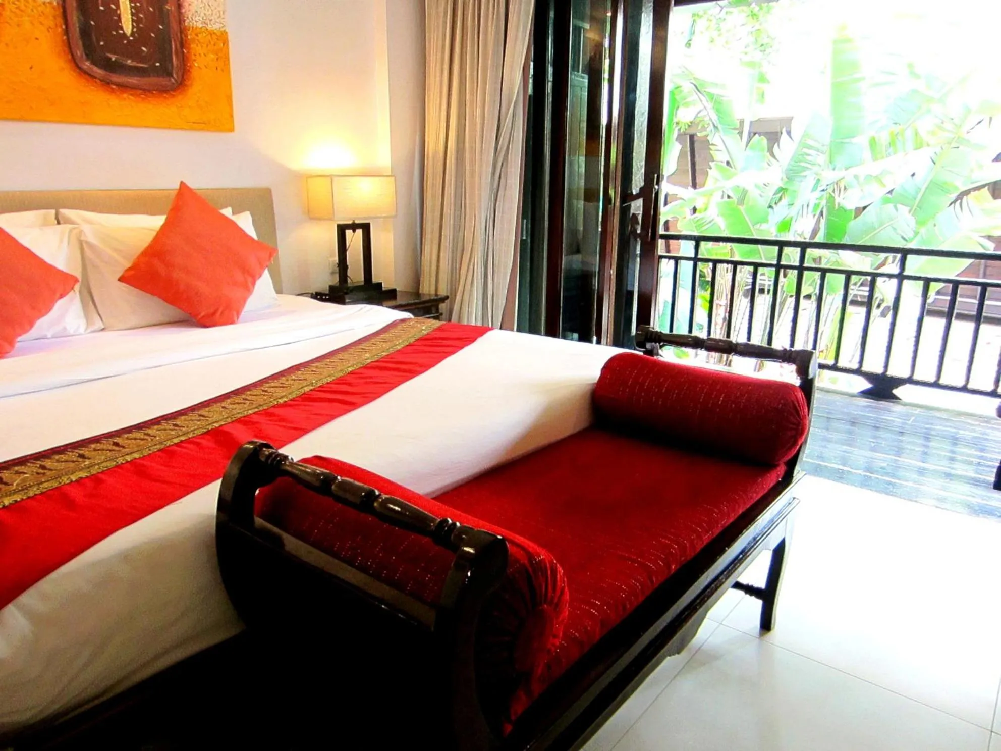 Bed in Yantarasri Resort
