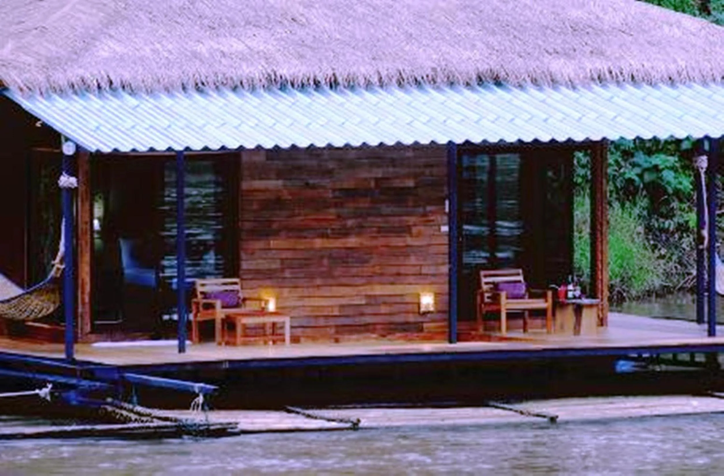 Decorative detail in Boutique Raft Resort, River Kwai