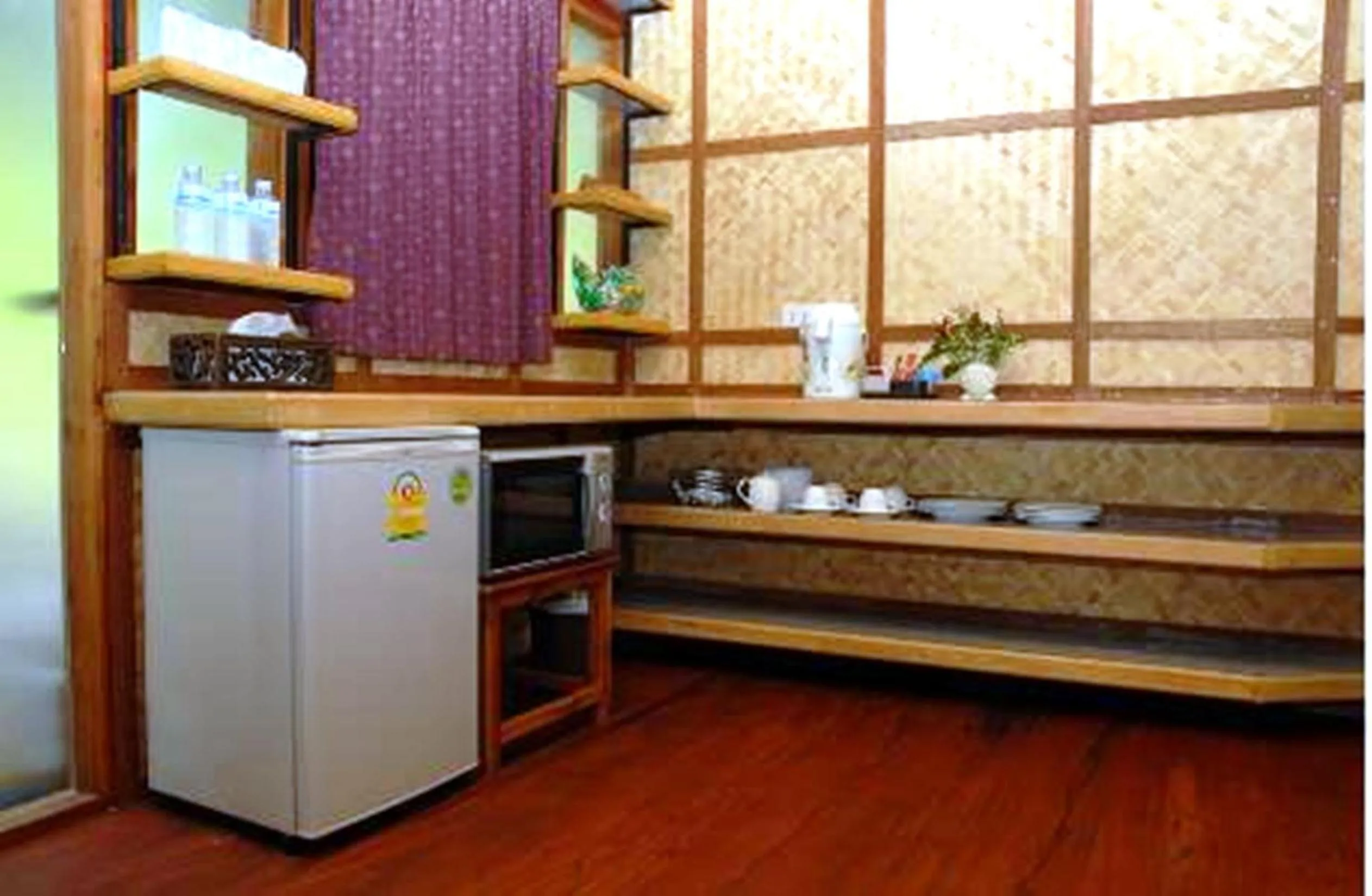 Decorative detail in Boutique Raft Resort, River Kwai