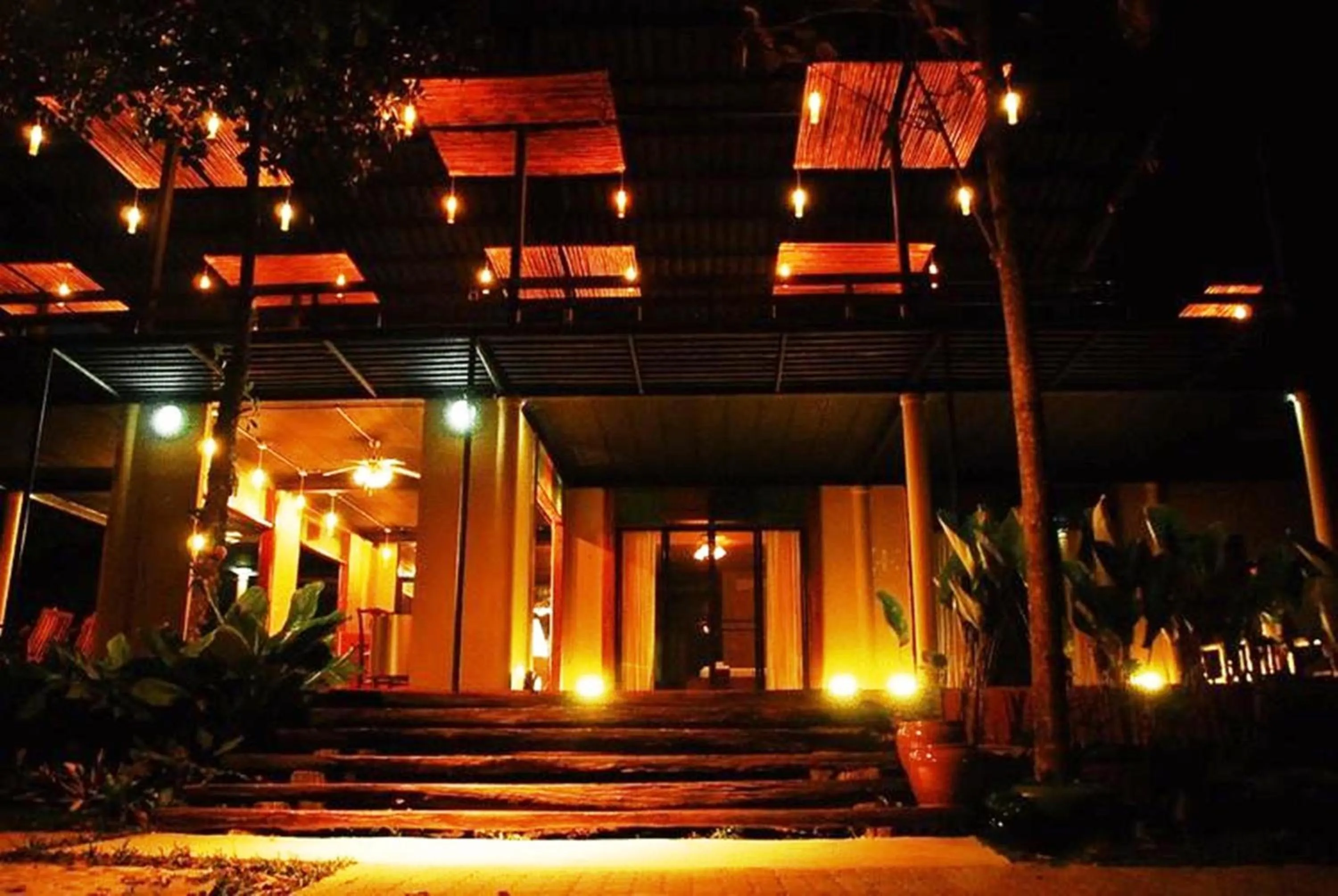 Facade/entrance in Boutique Raft Resort, River Kwai