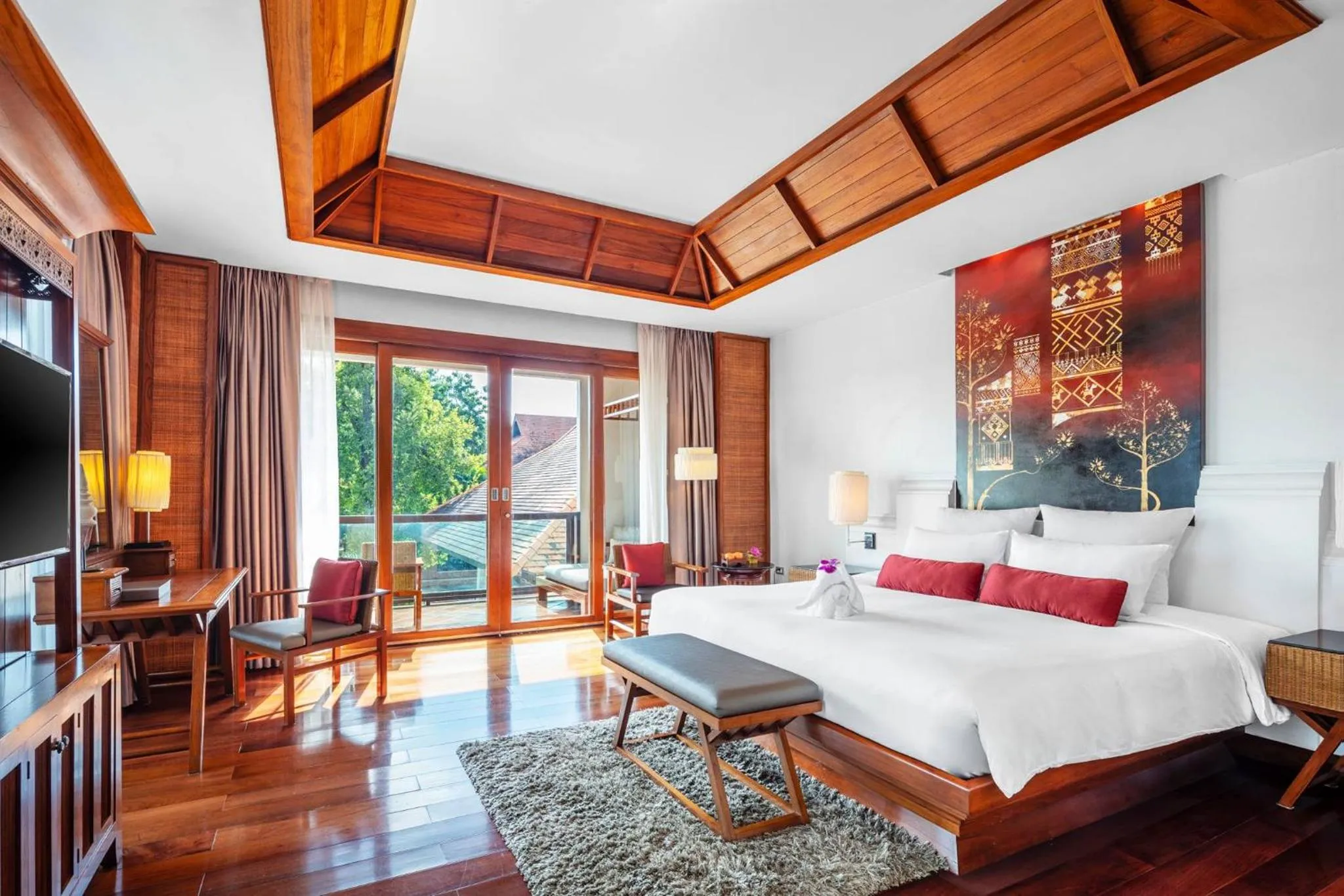 Bed in RatiLanna Riverside Spa Resort