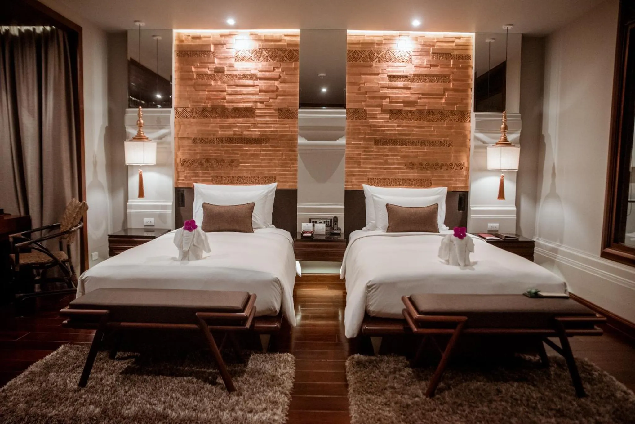 Bed in RatiLanna Riverside Spa Resort