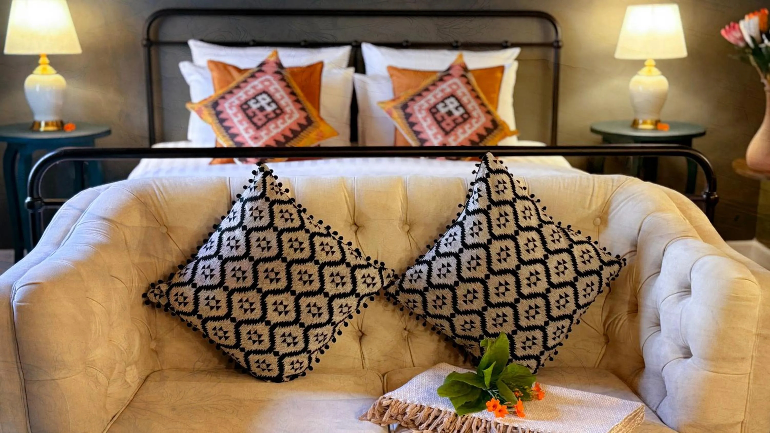 Living room in Milky Bay Resort