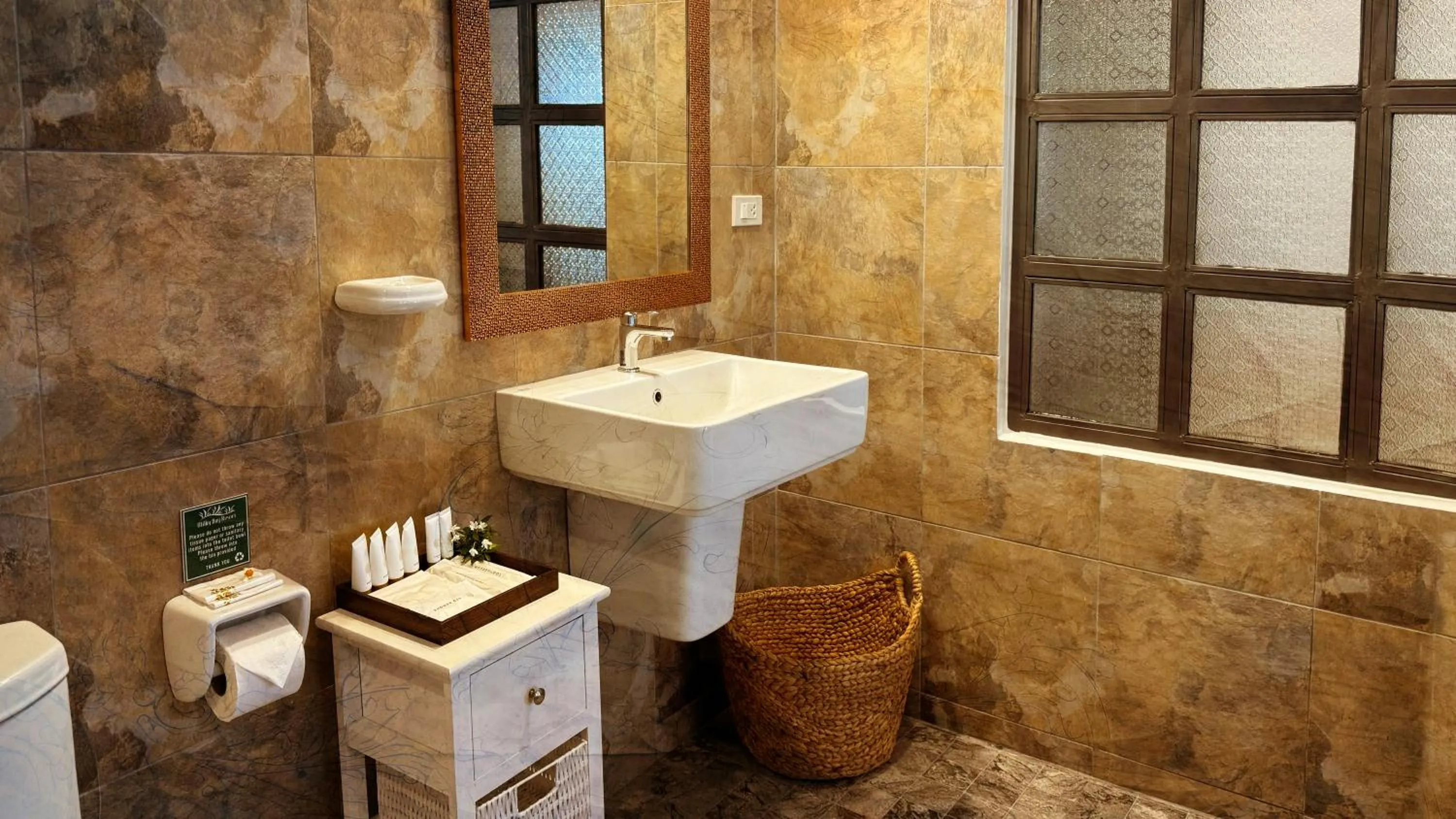 Bathroom in Milky Bay Resort