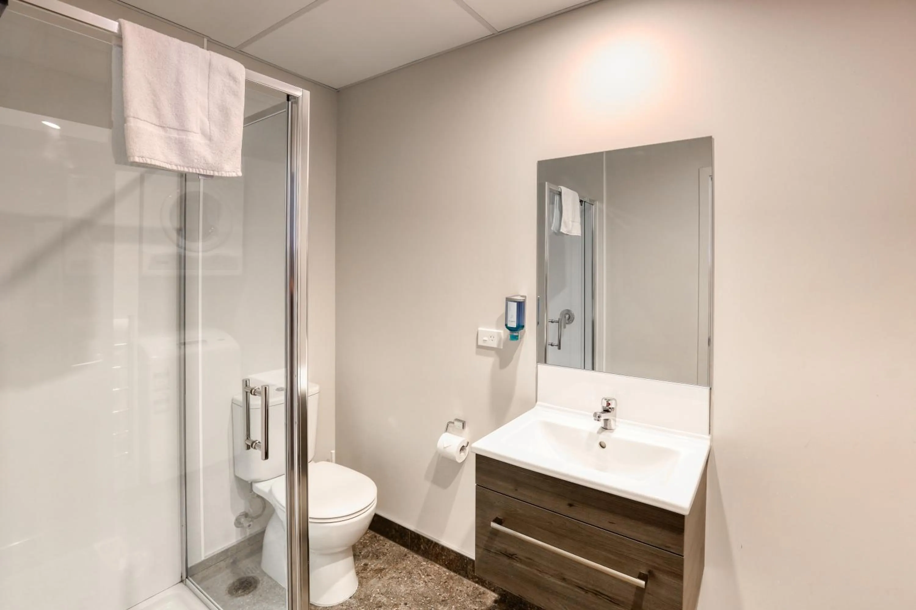 Bathroom in Ramada Suites by Wyndham Queenstown Remarkables Park