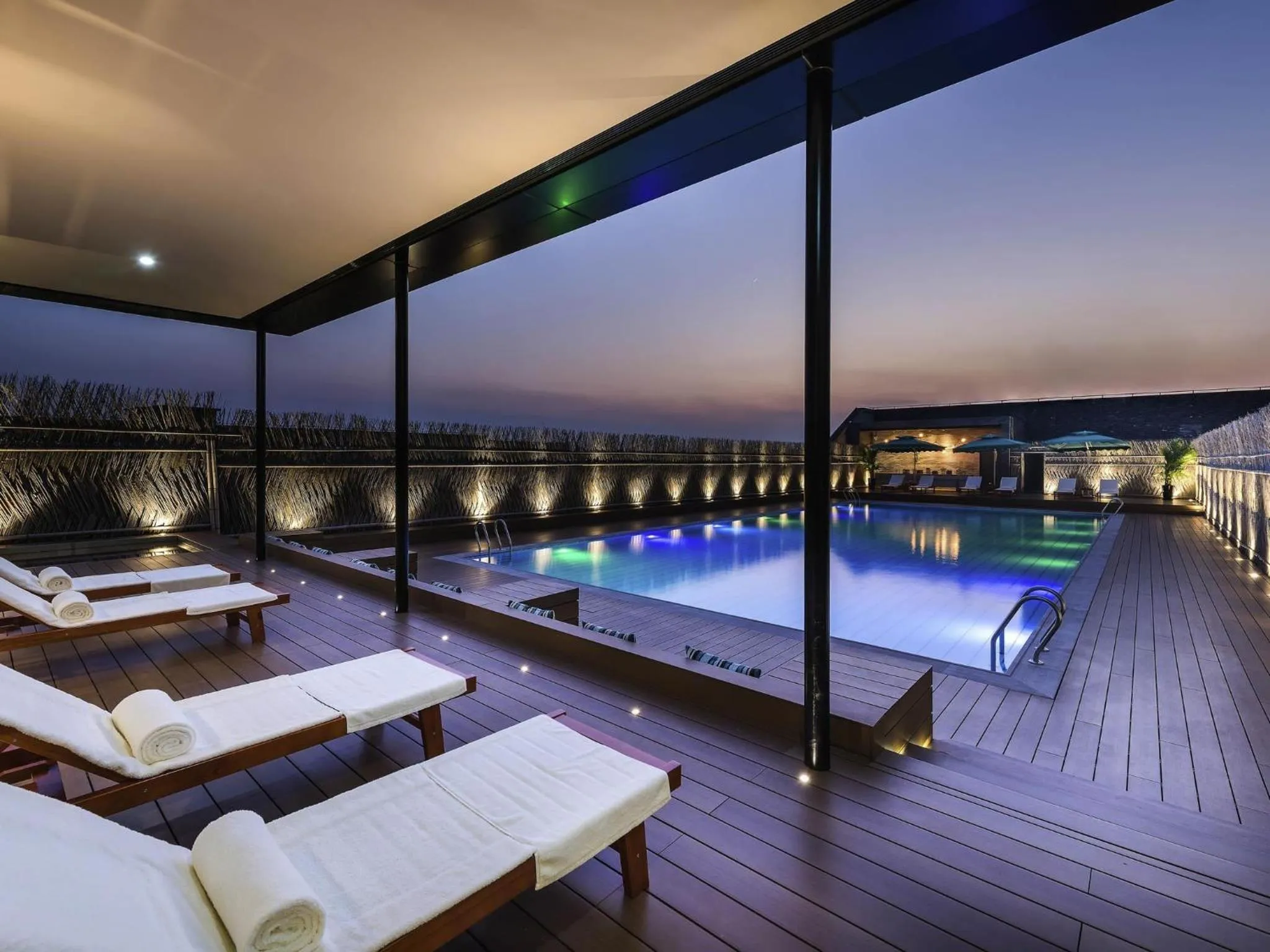 Pool view in Novotel Shanghai Clover