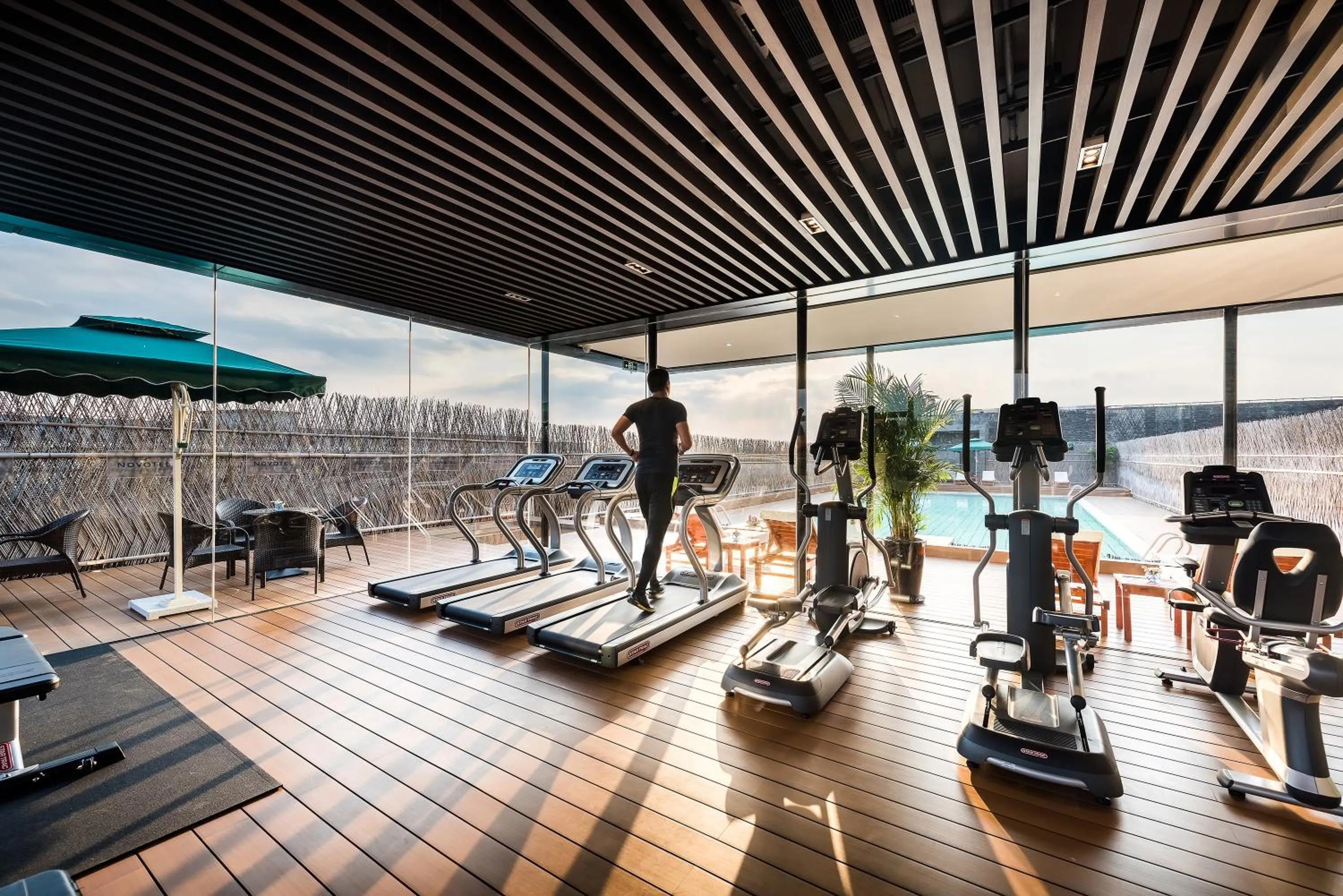 Fitness centre/facilities in Novotel Shanghai Clover