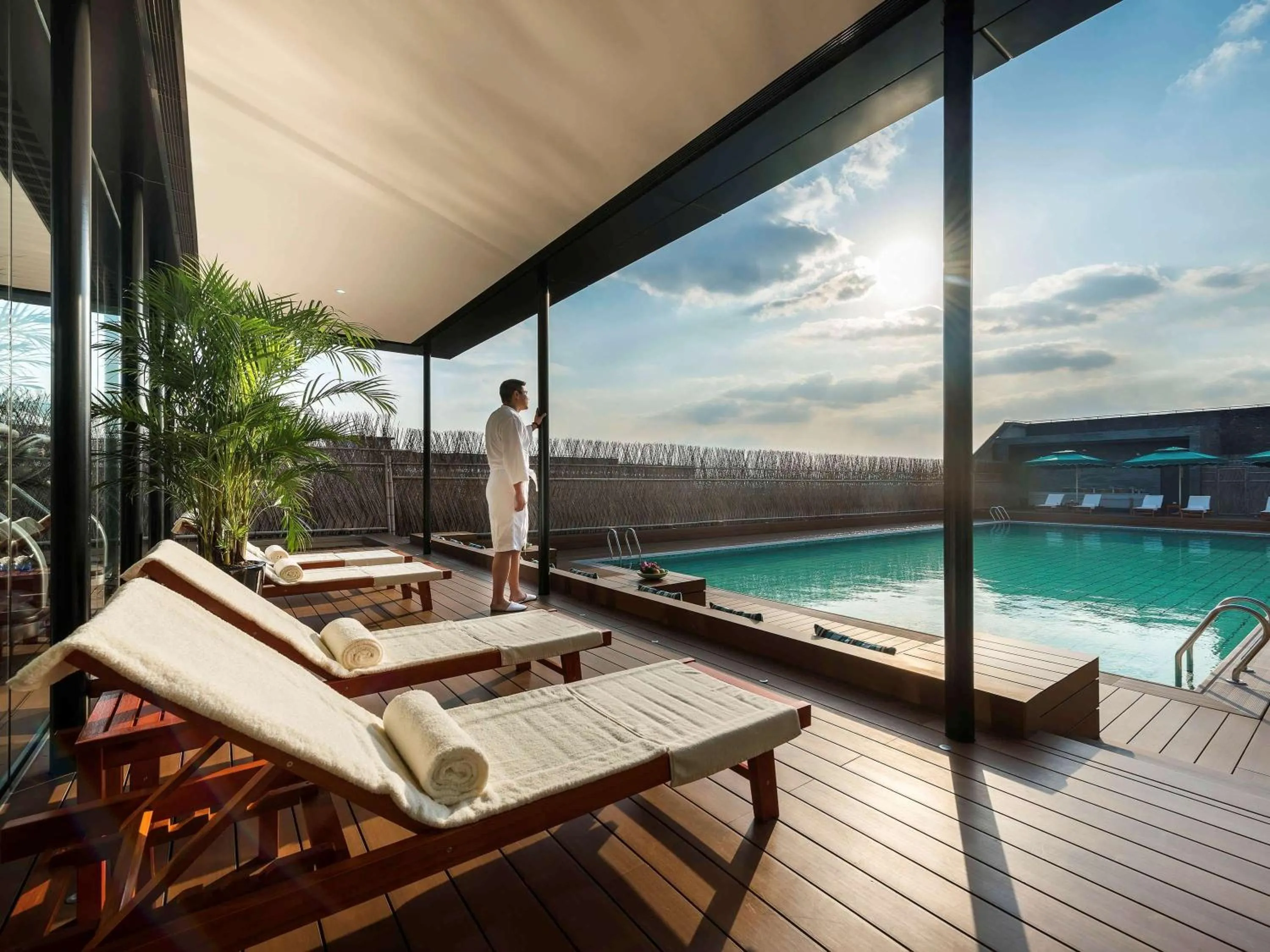 On site in Novotel Shanghai Clover