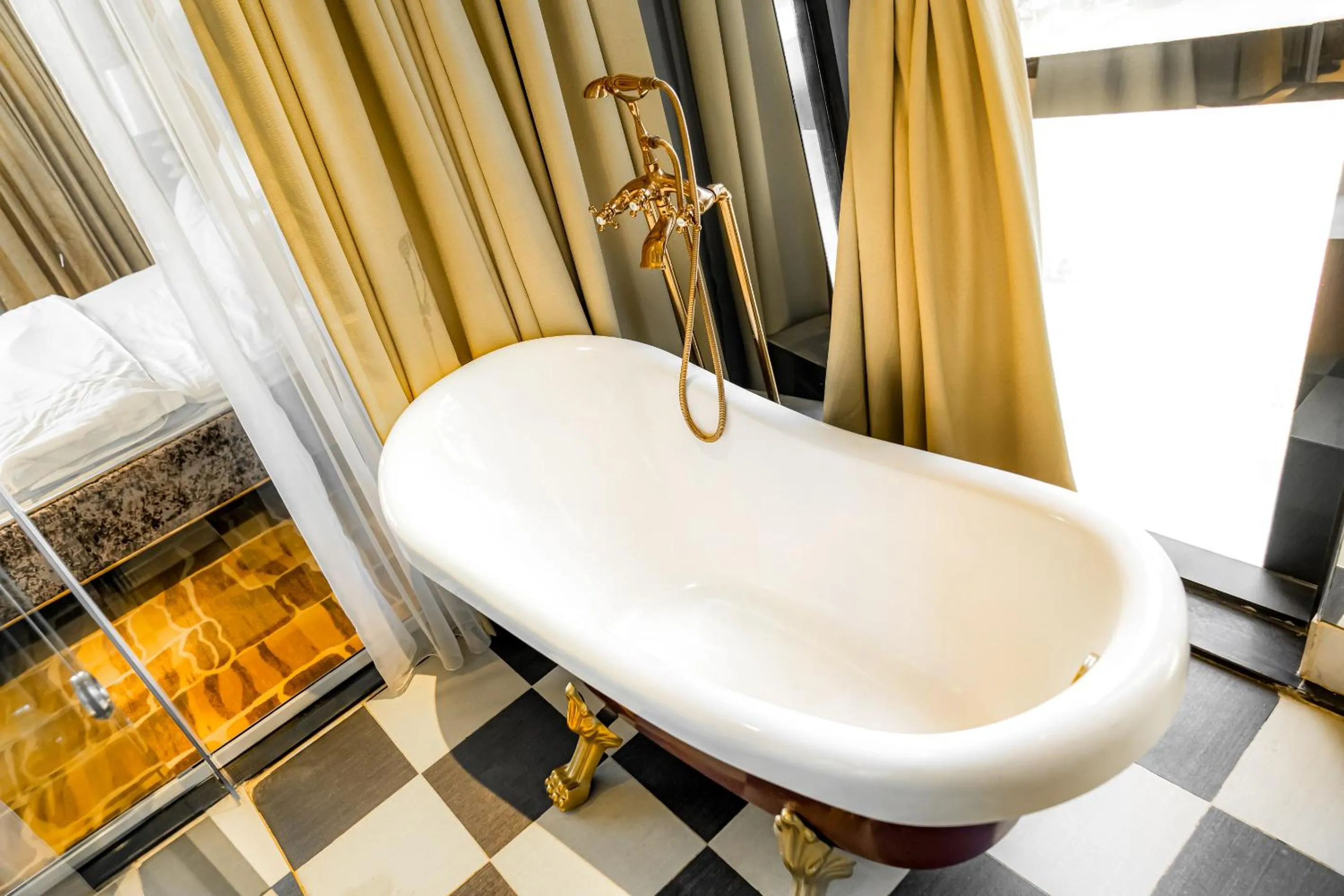 Bathroom in Hoang Trieu Hotel