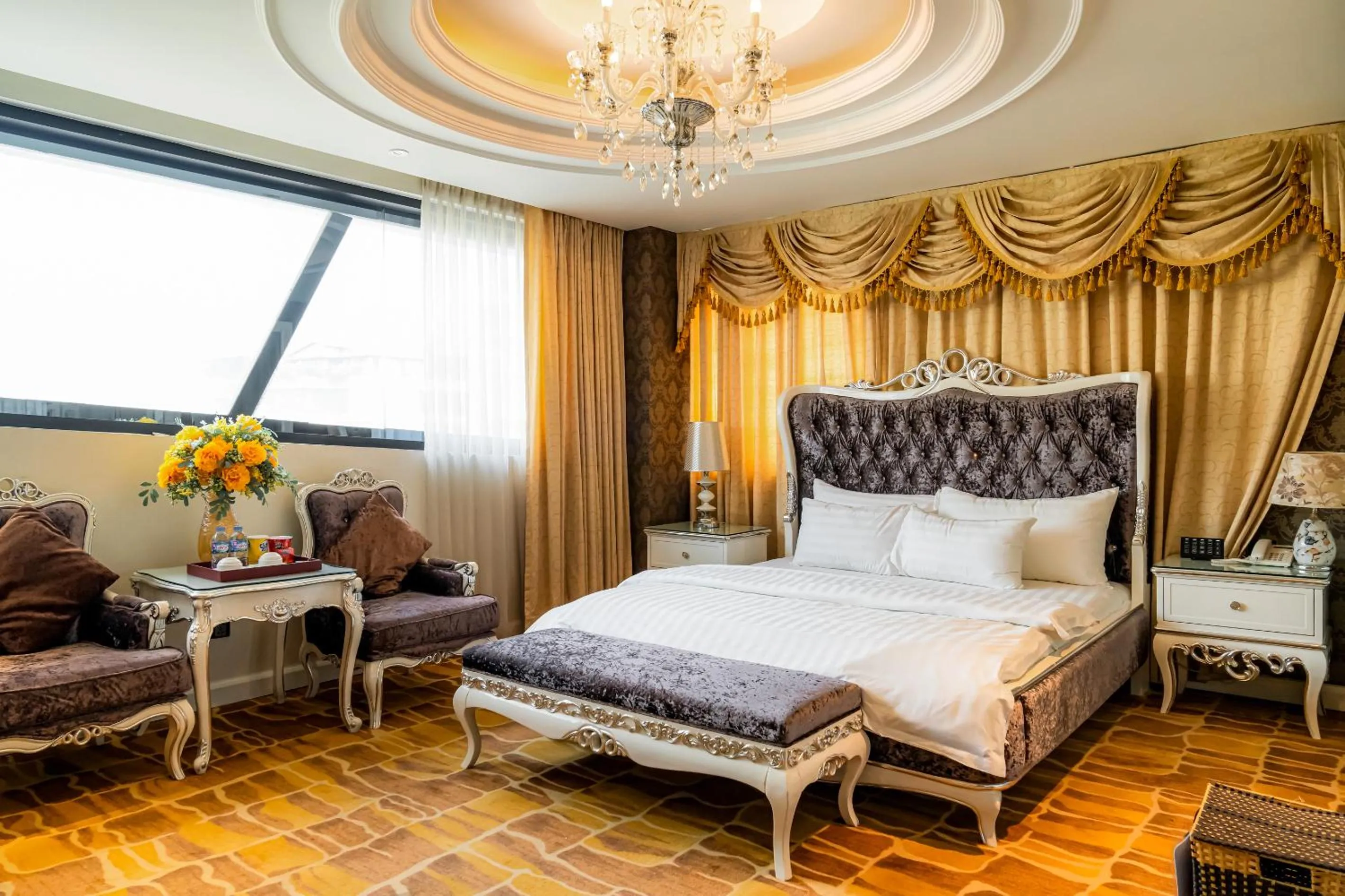 Bed in Hoang Trieu Hotel