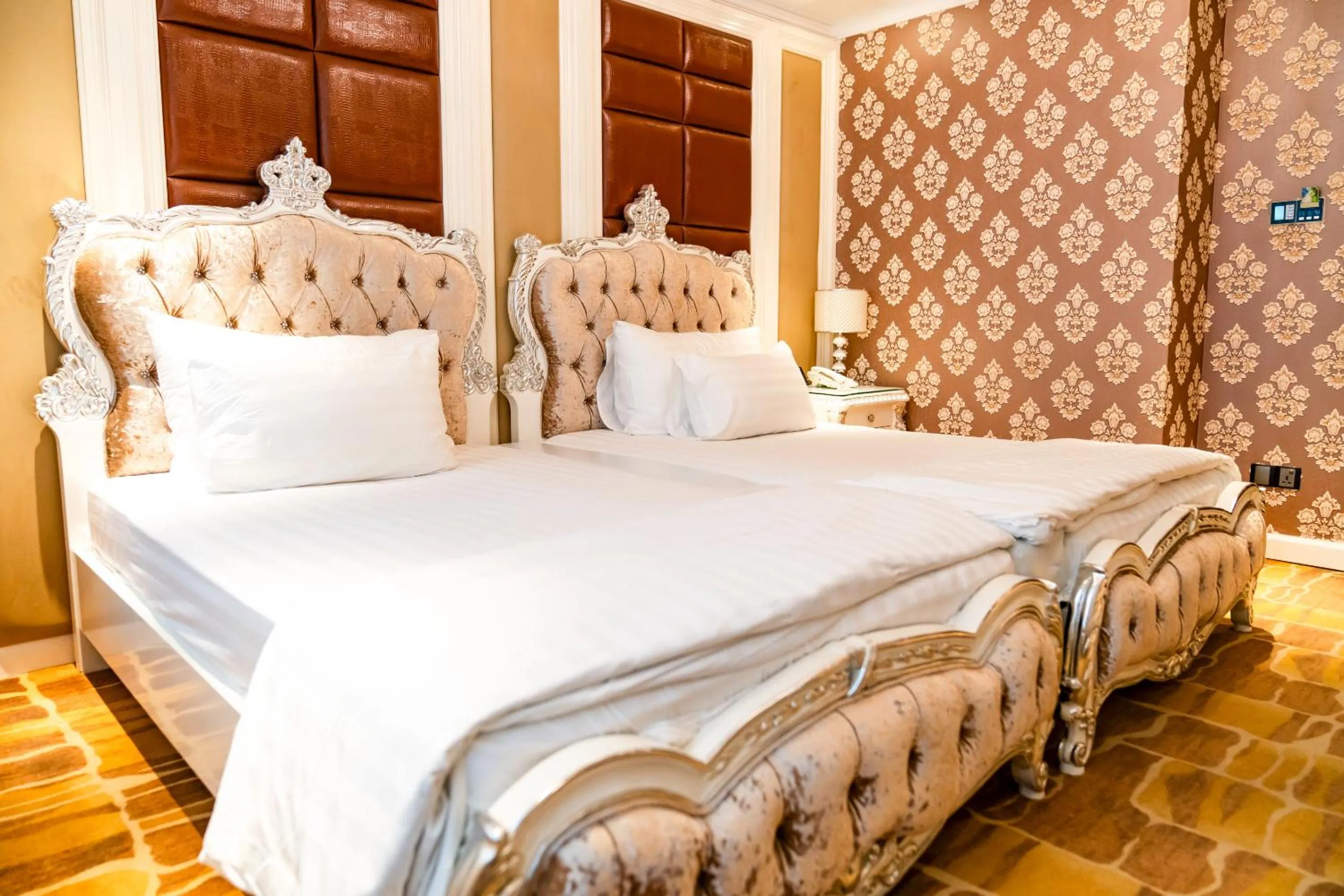 Bed in Hoang Trieu Hotel