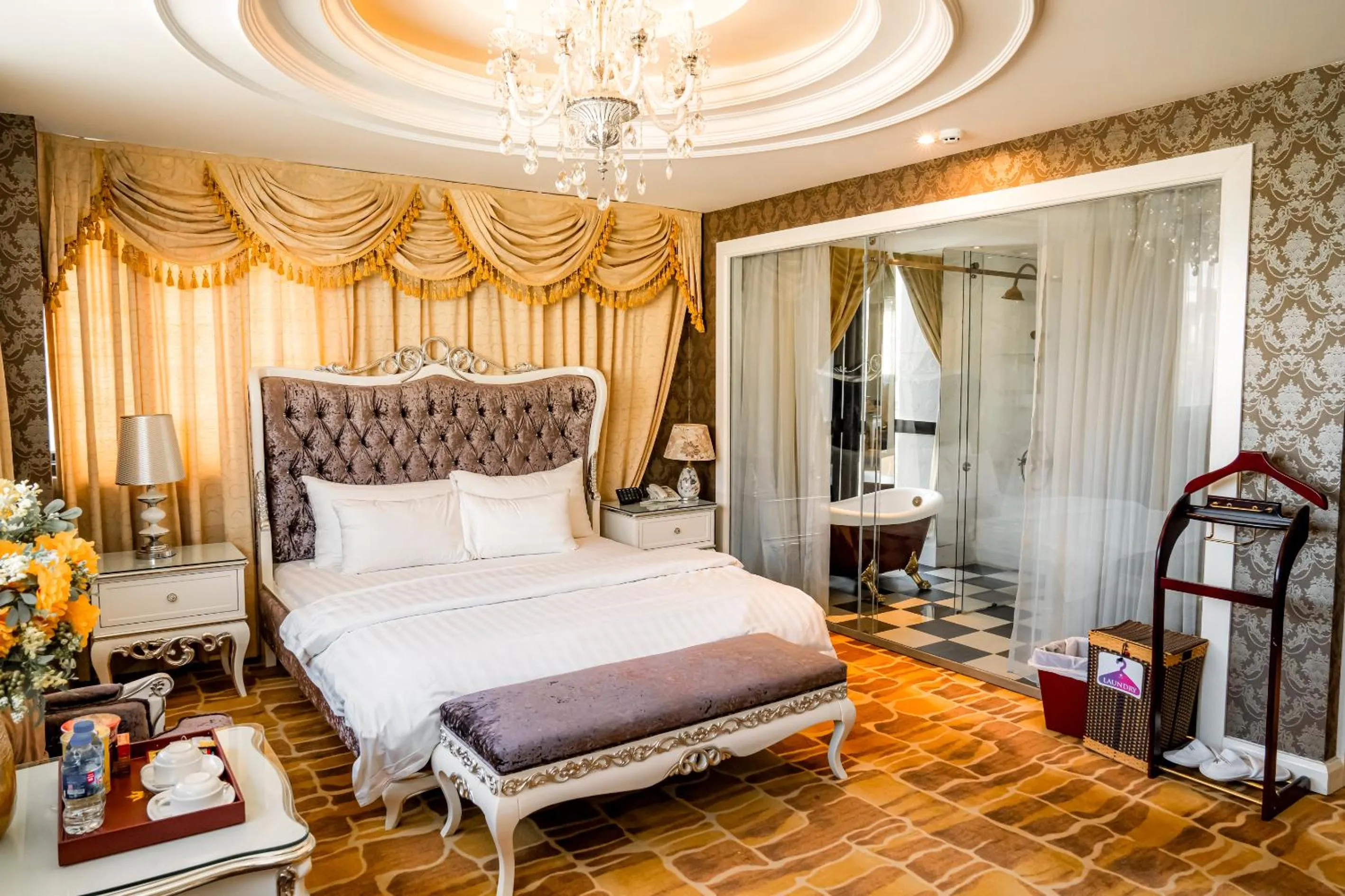 Bed in Hoang Trieu Hotel