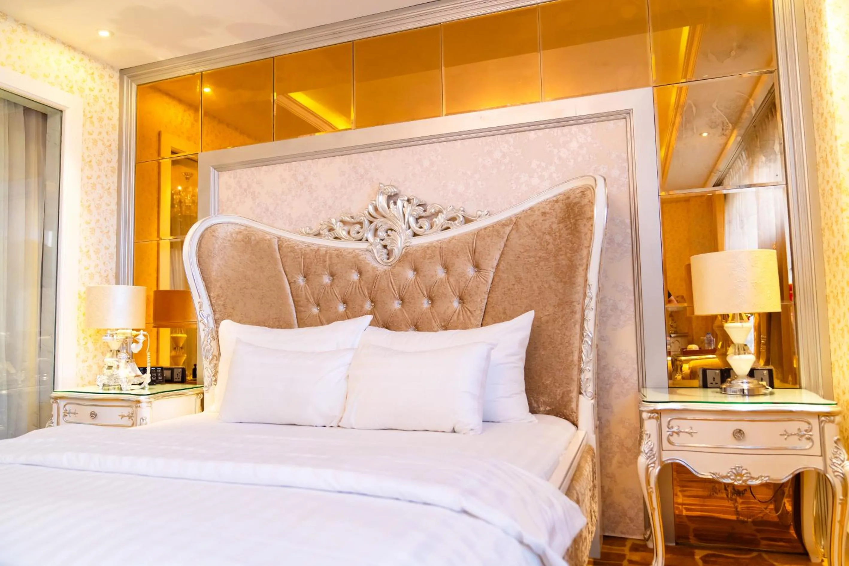 Bed in Hoang Trieu Hotel