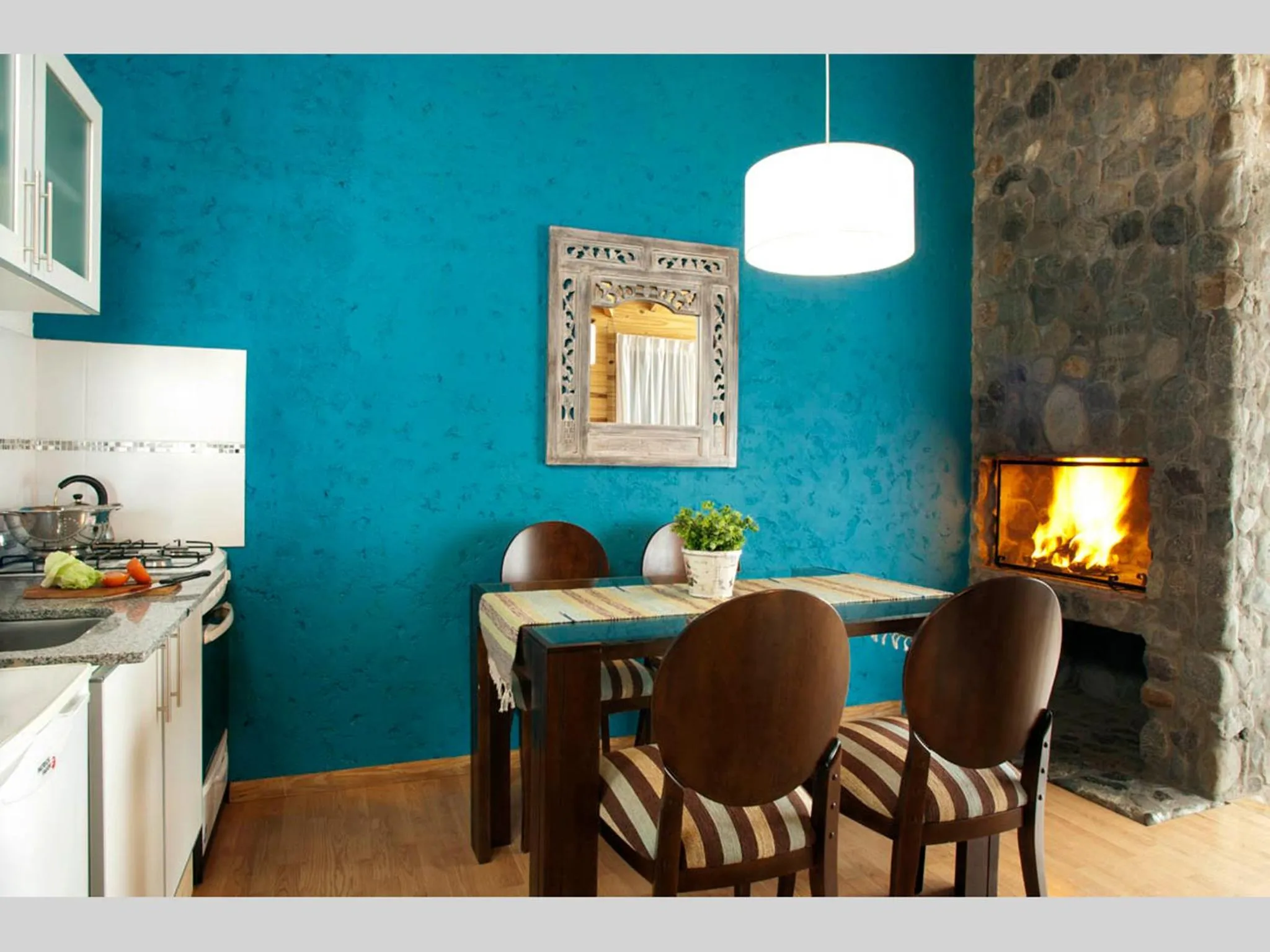 Kitchen or kitchenette in Blanca Patagonia Hostería Boutique y Cabañas