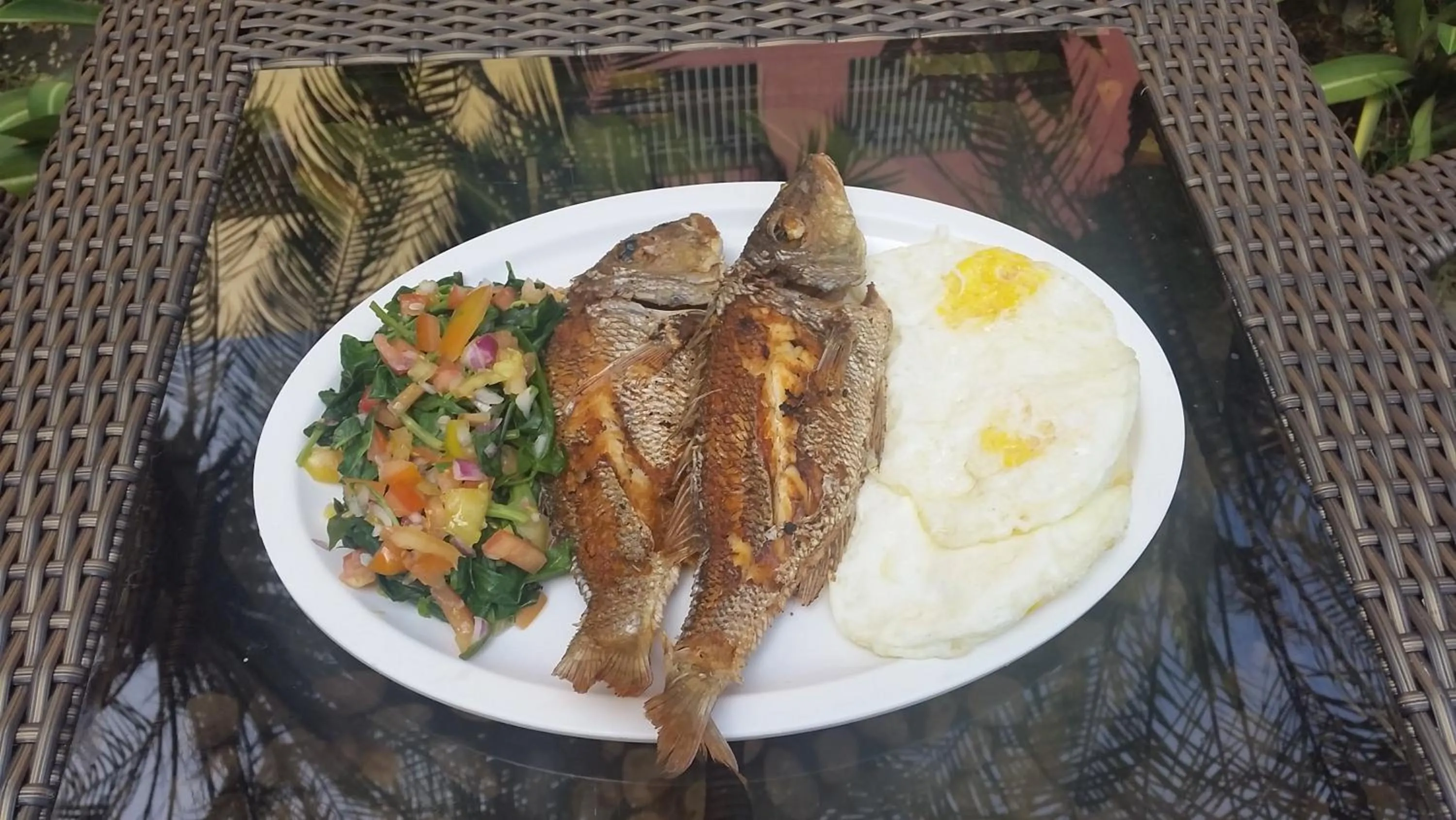 Asian breakfast in Simons Heritage Resort Puerto Galera