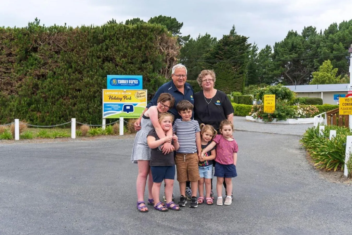 Property building in Leithfield Beach Holiday Park