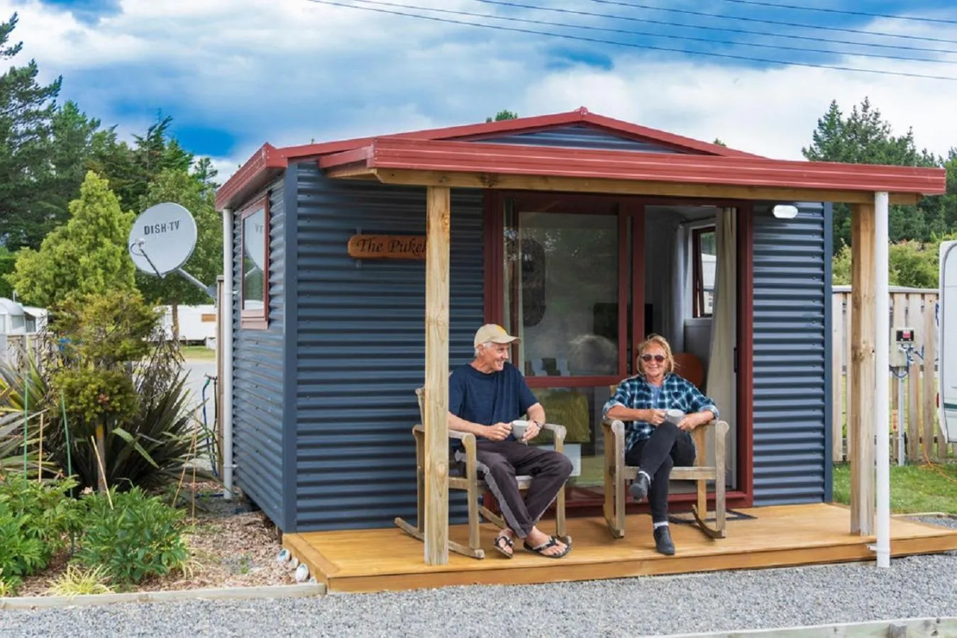 Property building in Leithfield Beach Holiday Park