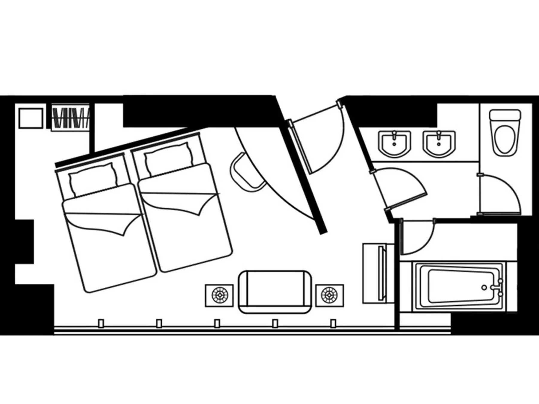 Photo of the whole room in Citadines Central Shinjuku Tokyo